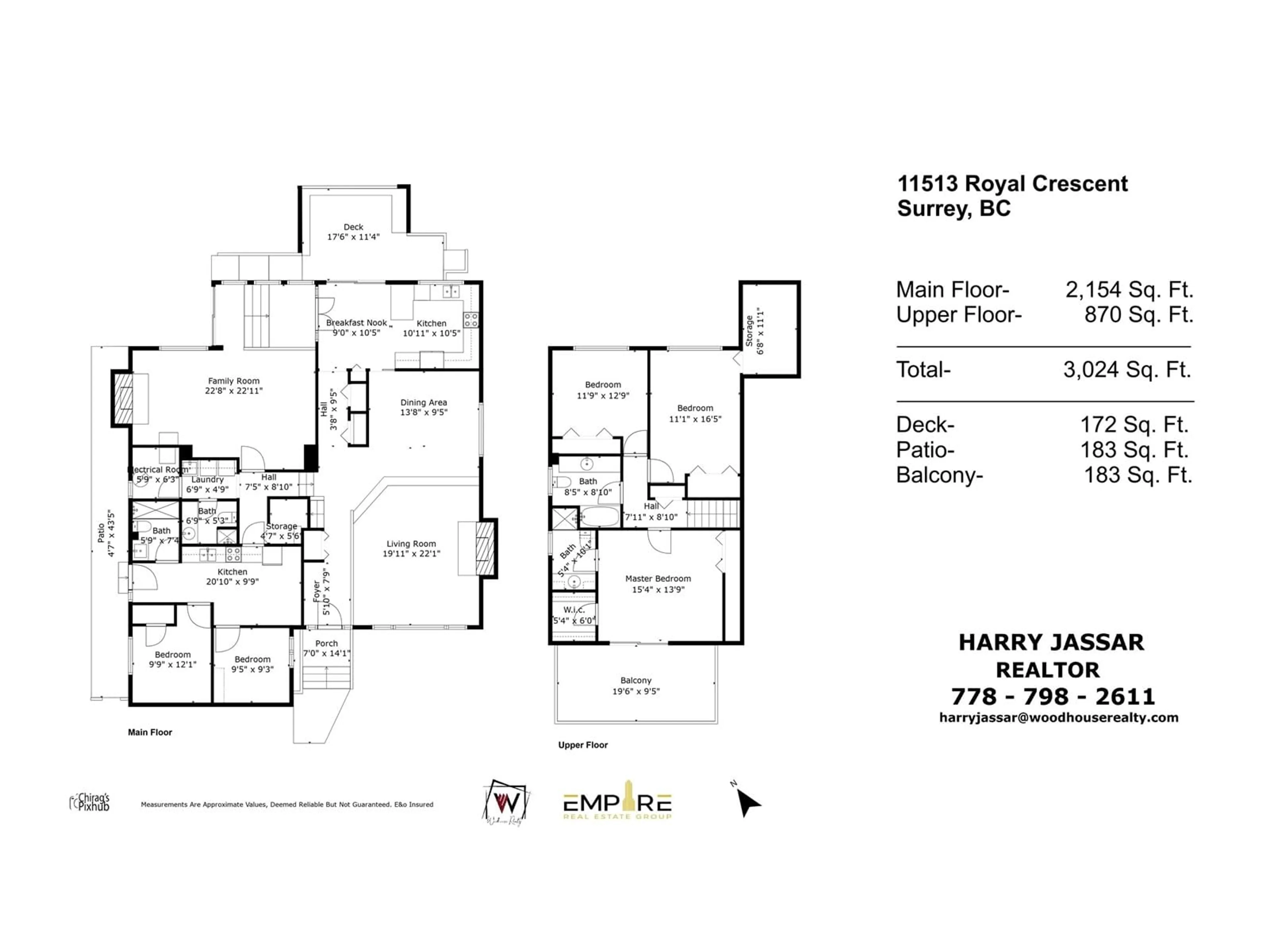 Floor plan for 11513 ROYAL CRESCENT, Surrey British Columbia V3V6V5