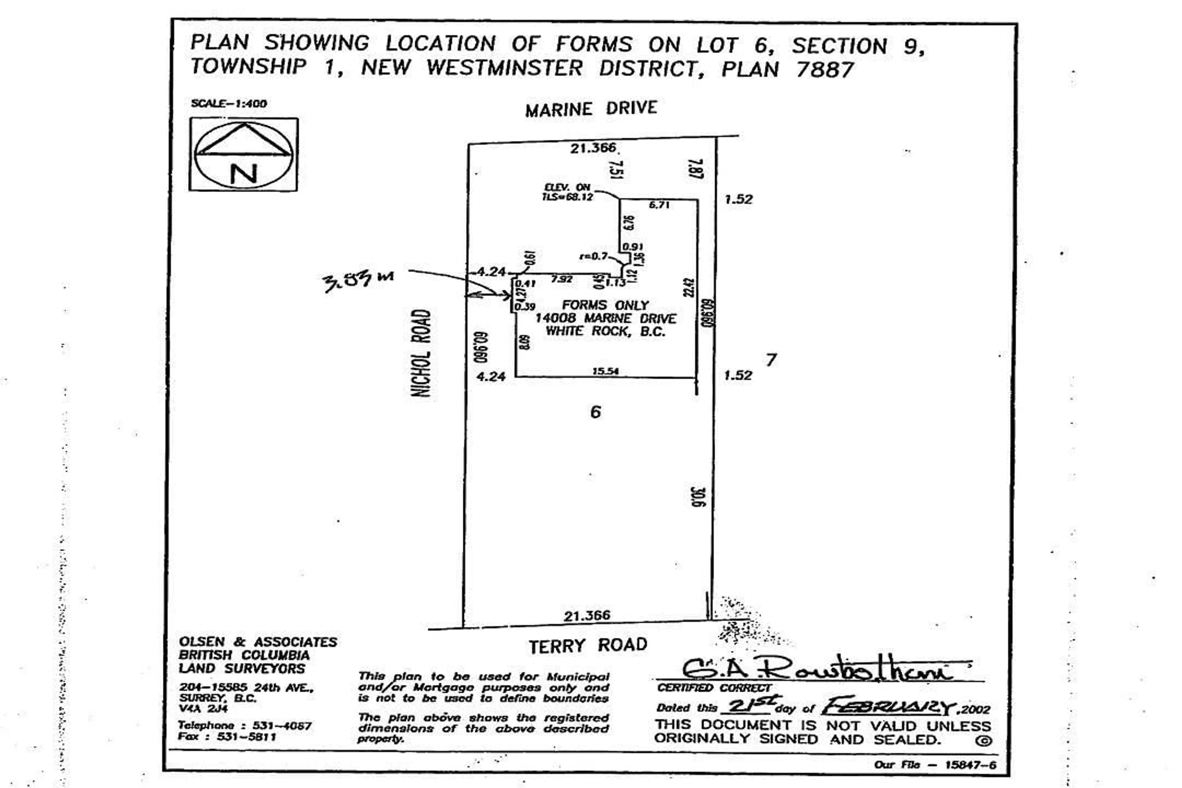 Floor plan for 14008 MARINE DRIVE, White Rock British Columbia V4B1A7