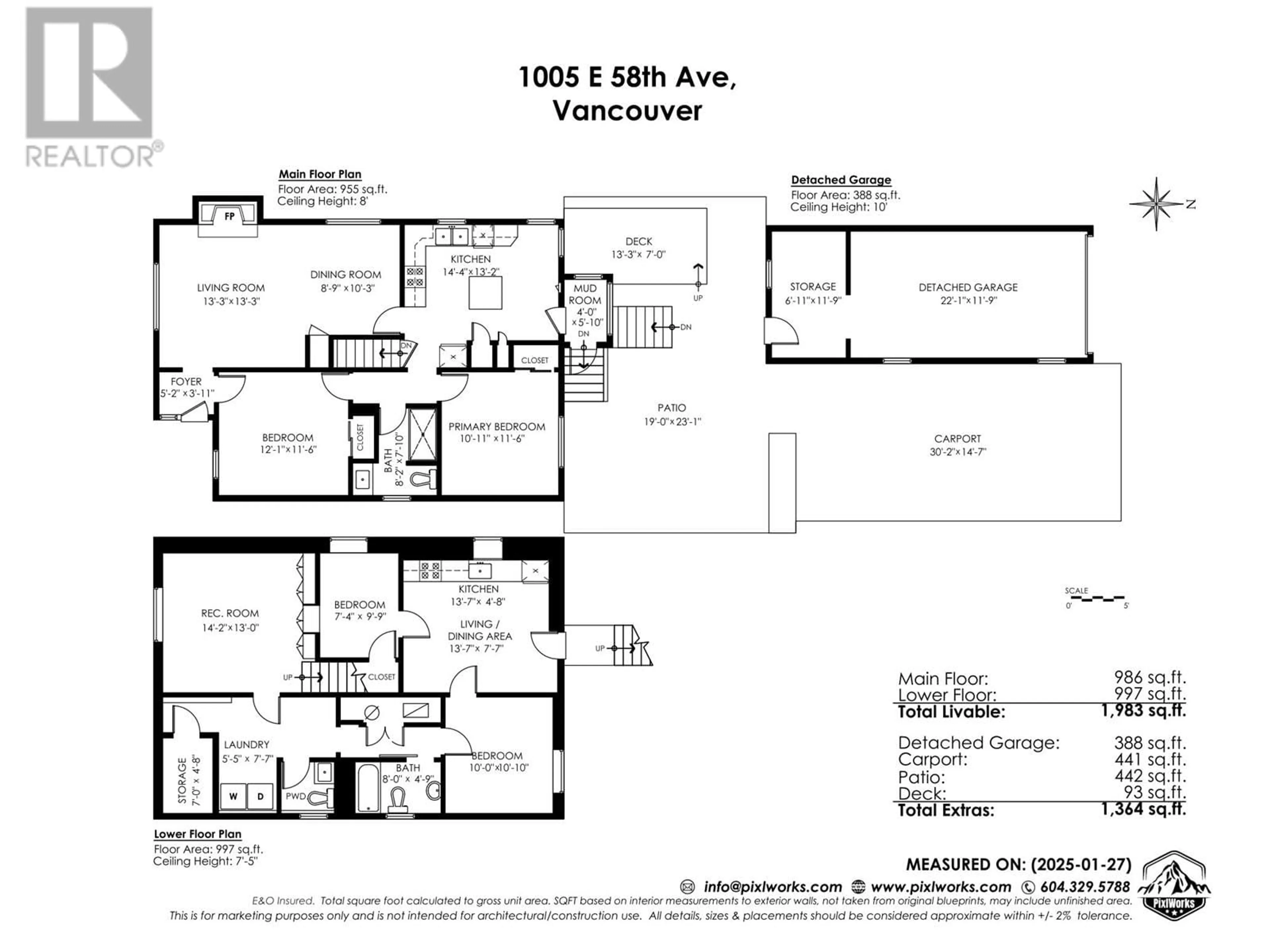 Floor plan for 1005 E 58TH AVENUE, Vancouver British Columbia V5X1W8