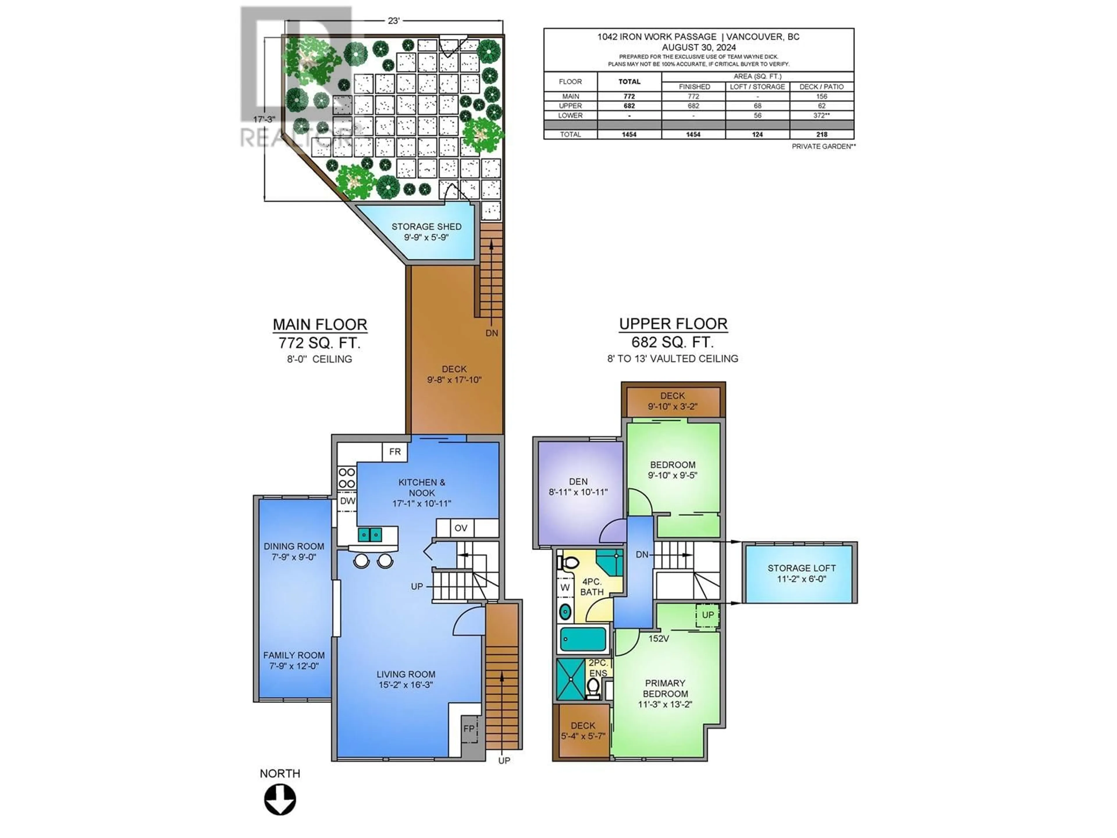 Floor plan for 1042 IRONWORK PASSAGE, Vancouver British Columbia V6H3P1