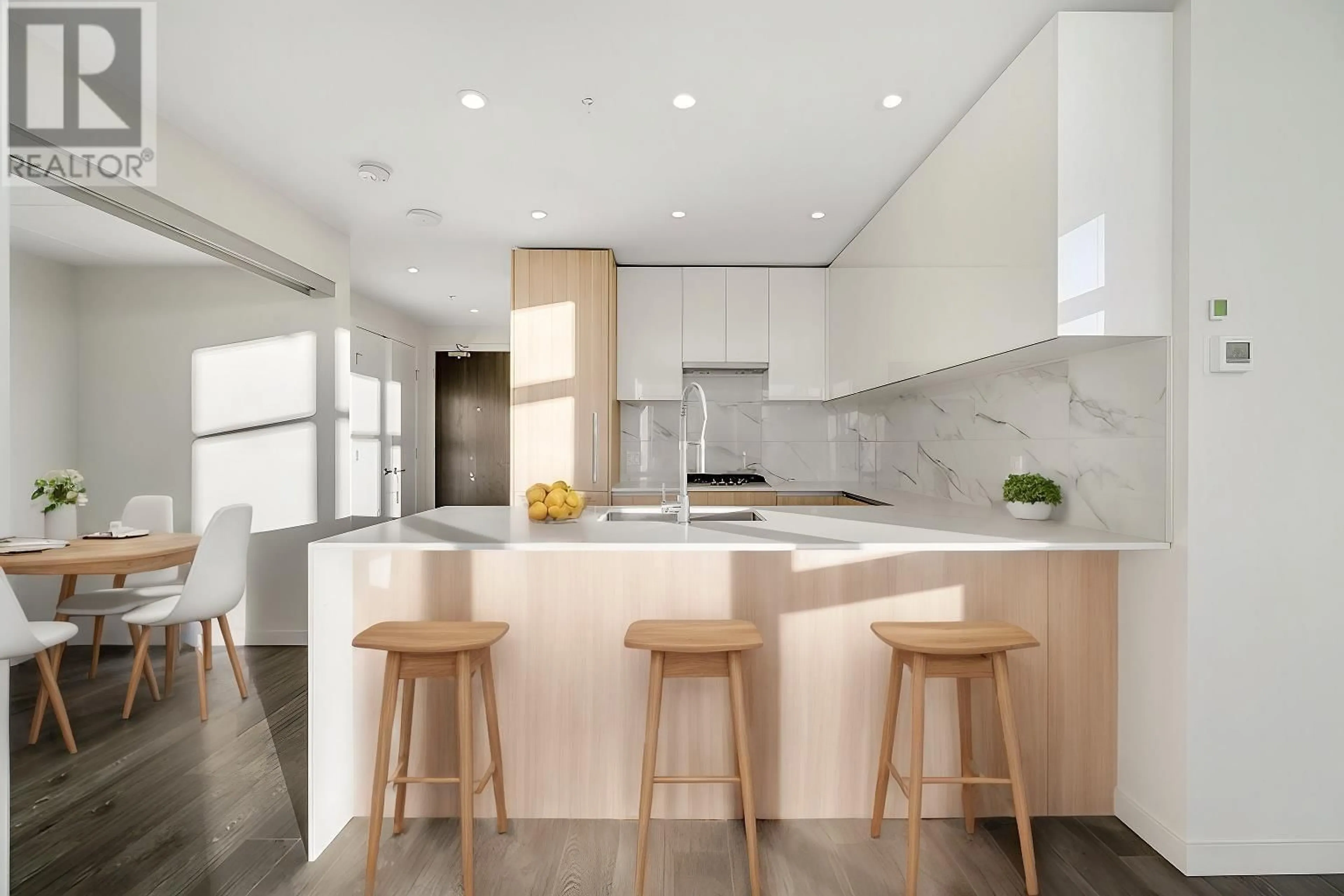 Contemporary kitchen, ceramic/tile floor for 1807 - 5333 GORING STREET, Burnaby British Columbia V5B0B6