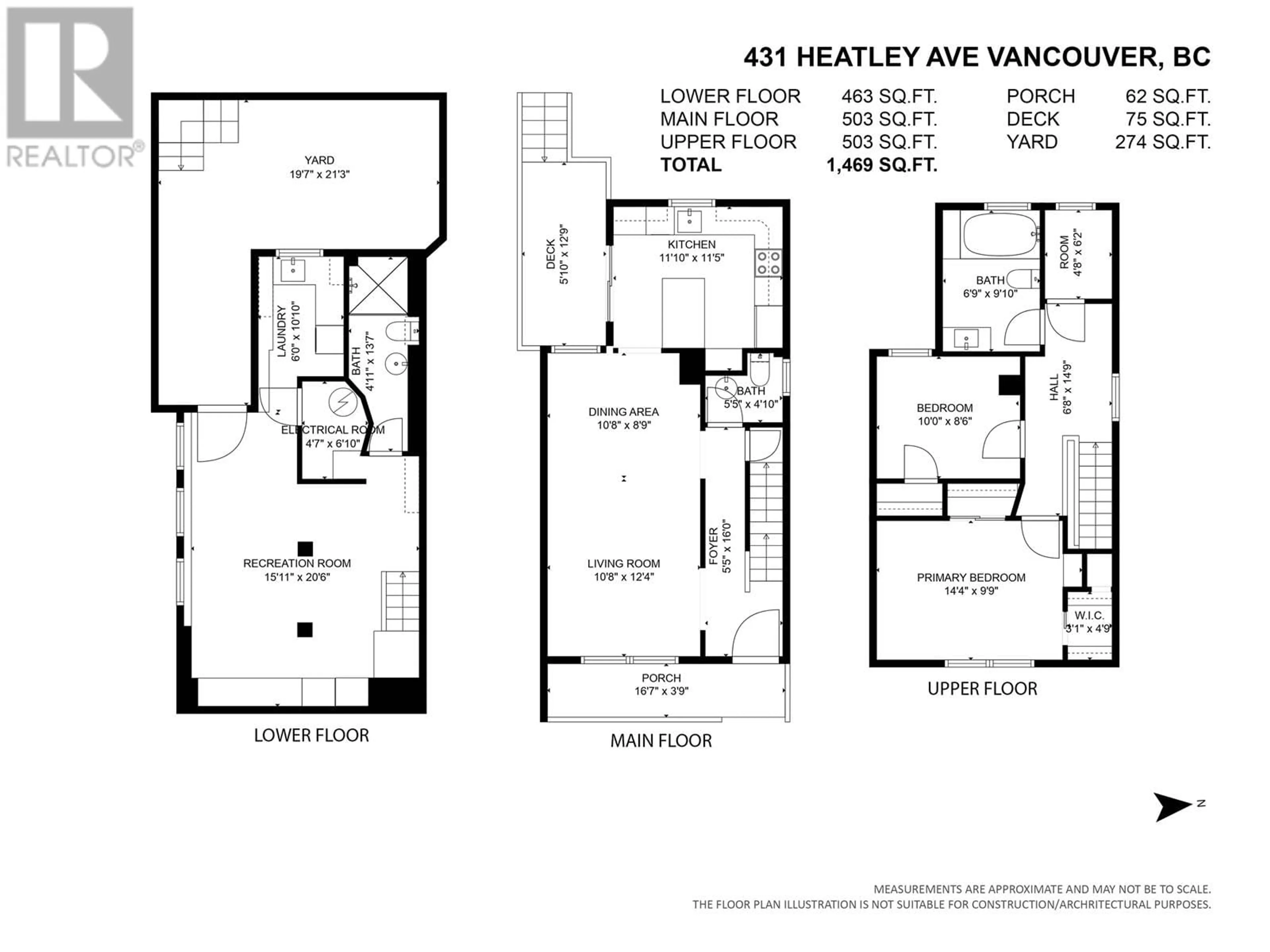 Floor plan for 431 HEATLEY AVENUE, Vancouver British Columbia V6A3G6