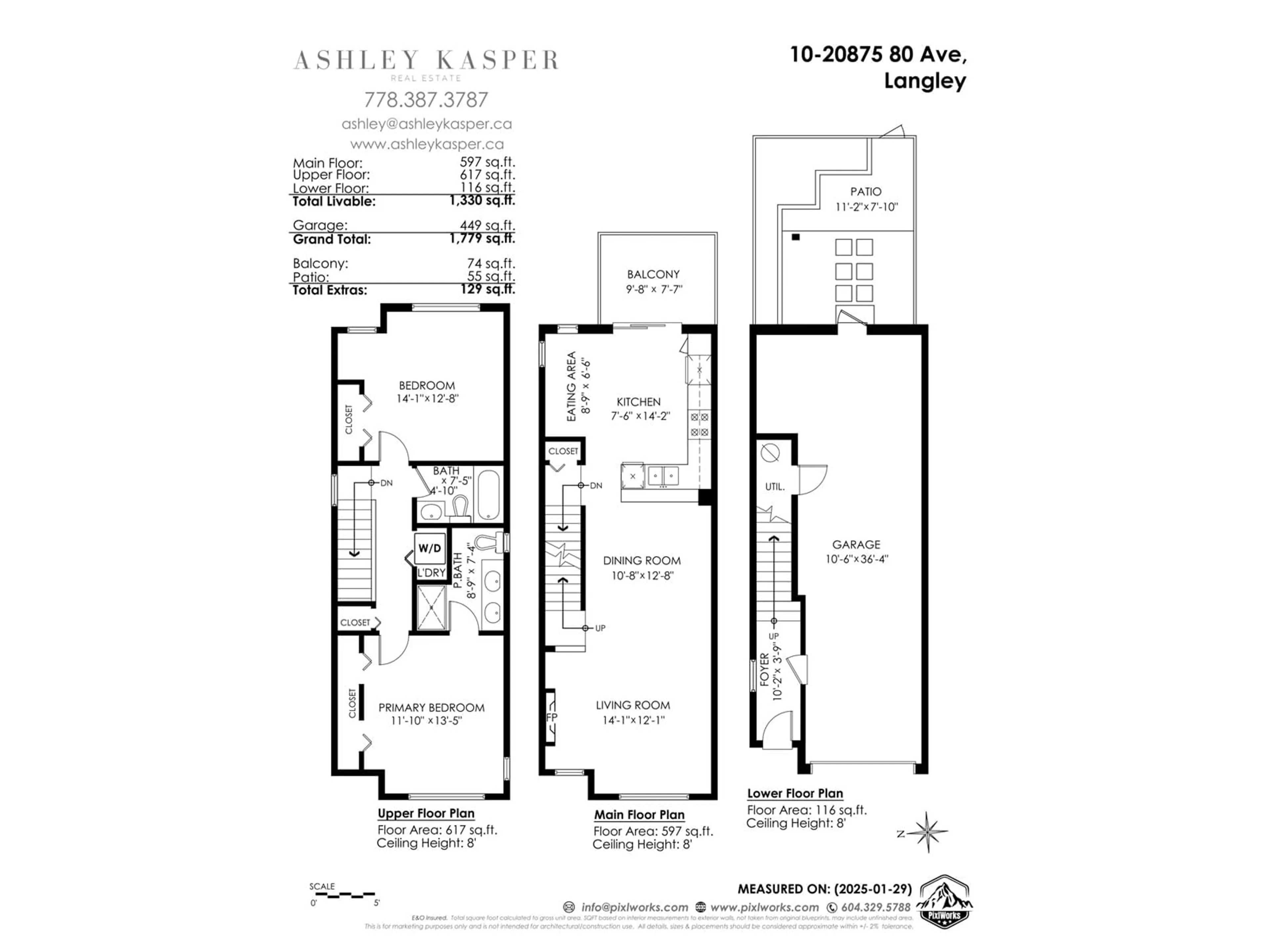 Floor plan for 10 20875 80 AVENUE, Langley British Columbia V2Y0B2