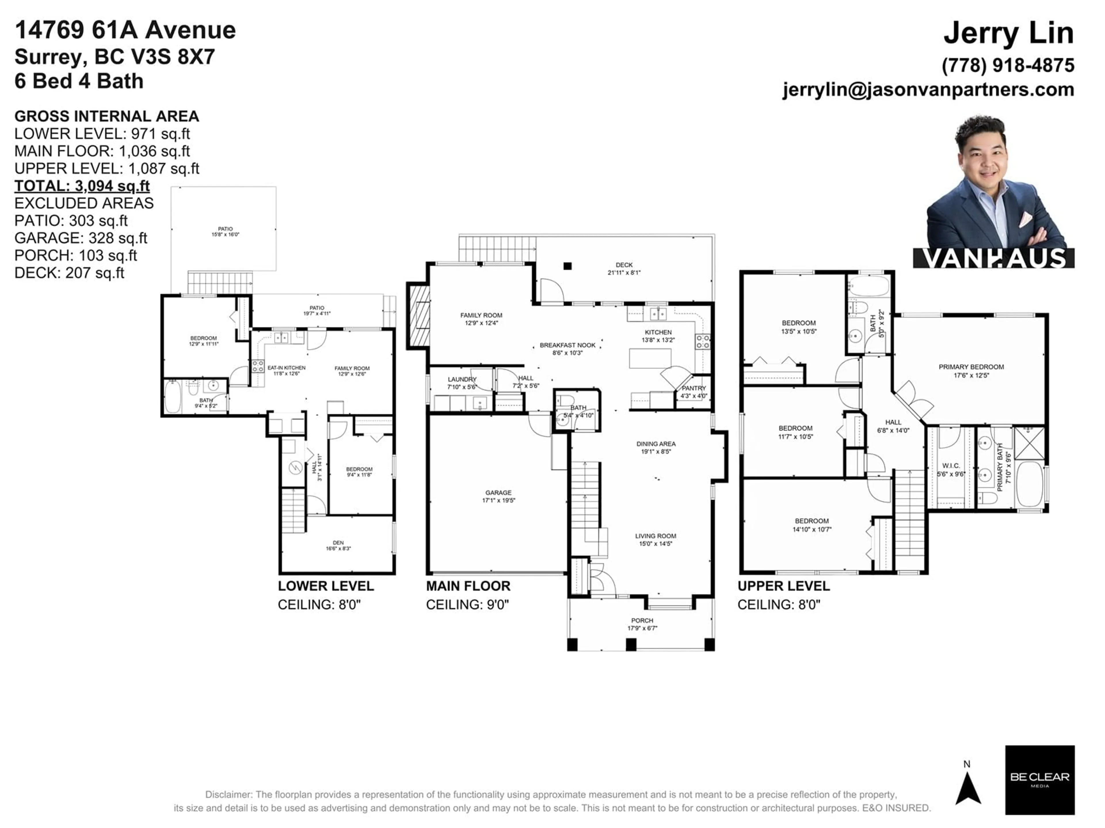 Floor plan for 14769 61A AVENUE, Surrey British Columbia V3S7Z5