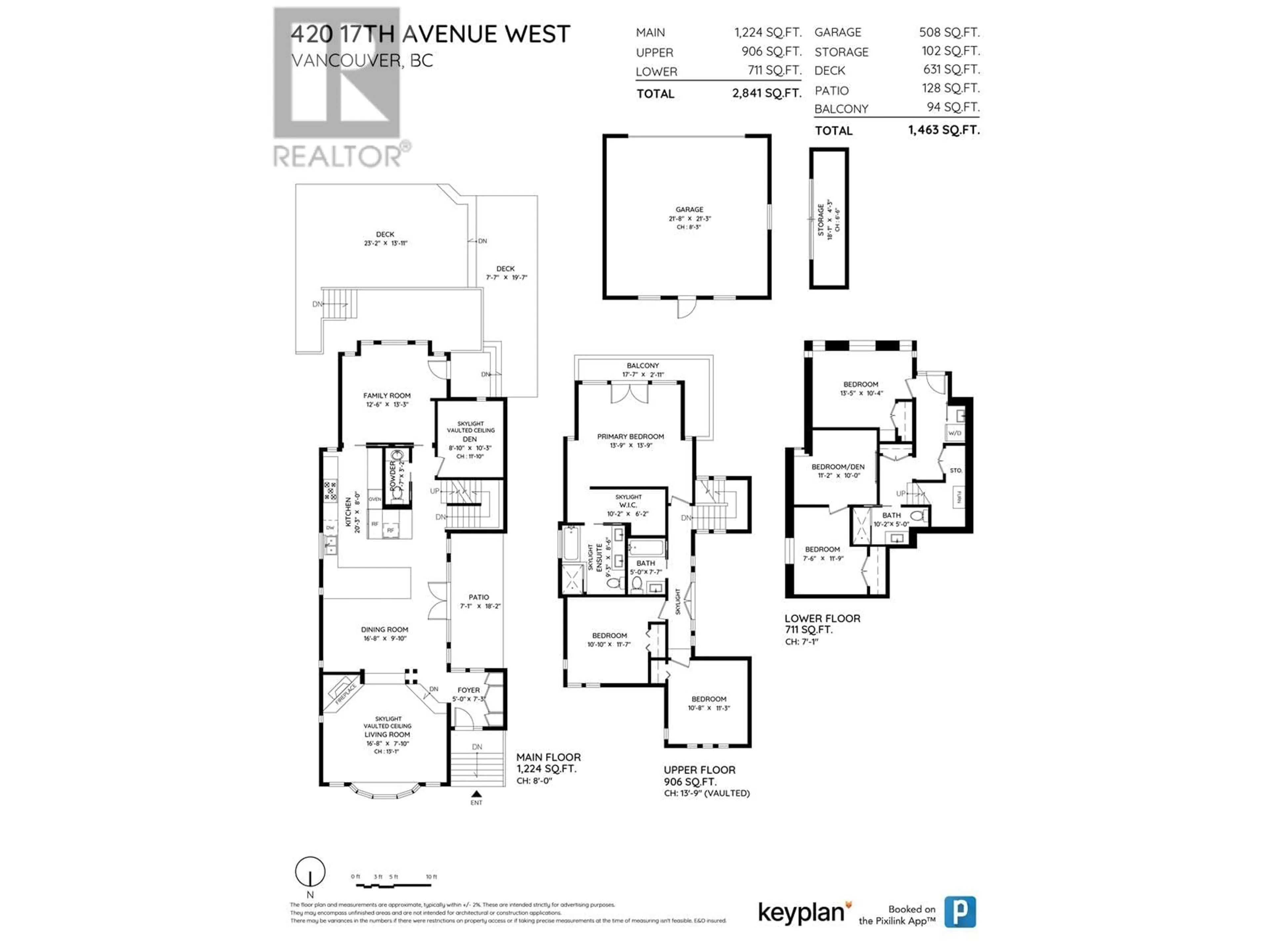 Floor plan for 420 W 17TH AVENUE, Vancouver British Columbia V5Y2A2