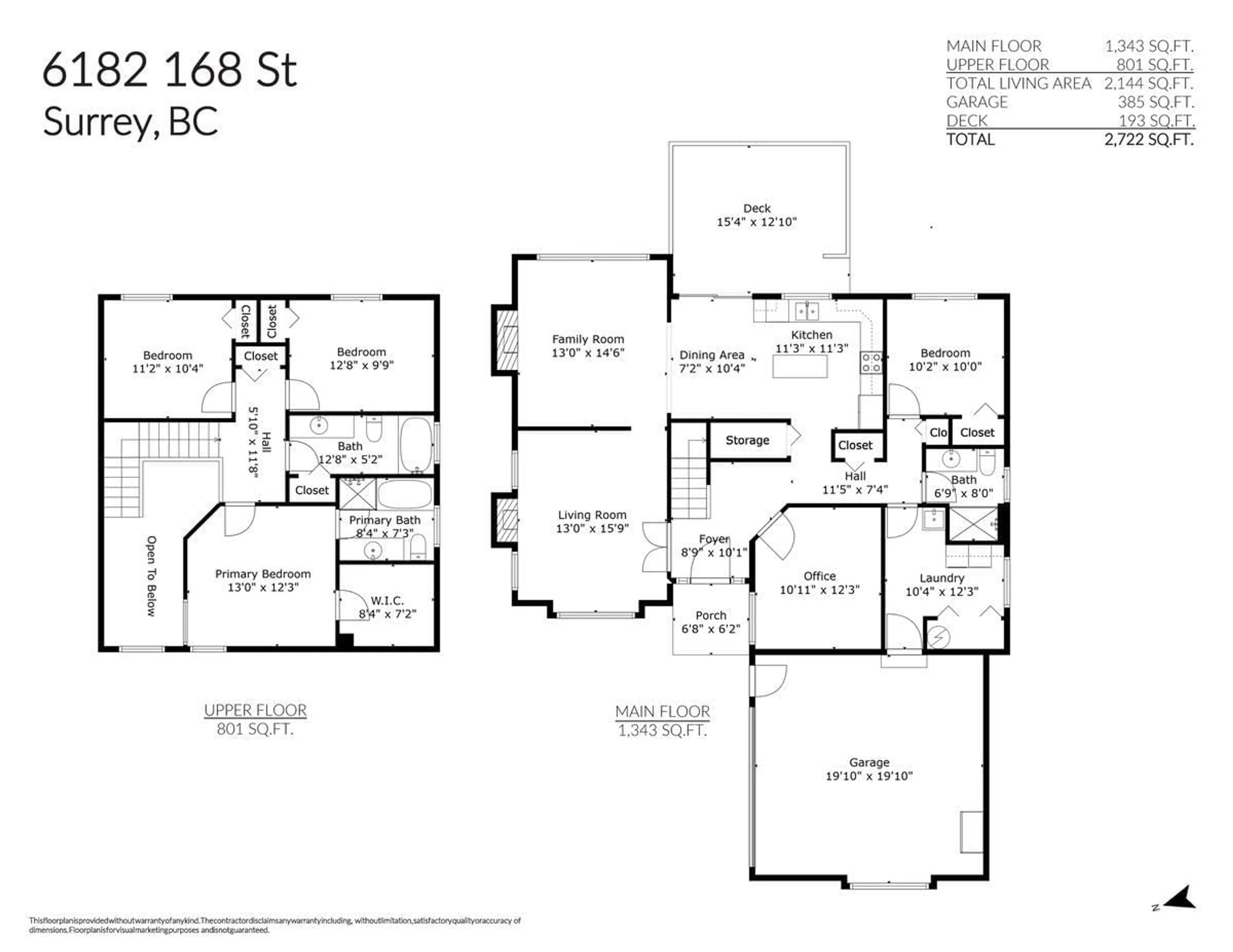 Floor plan for 6182 168 STREET, Surrey British Columbia V3S3X8