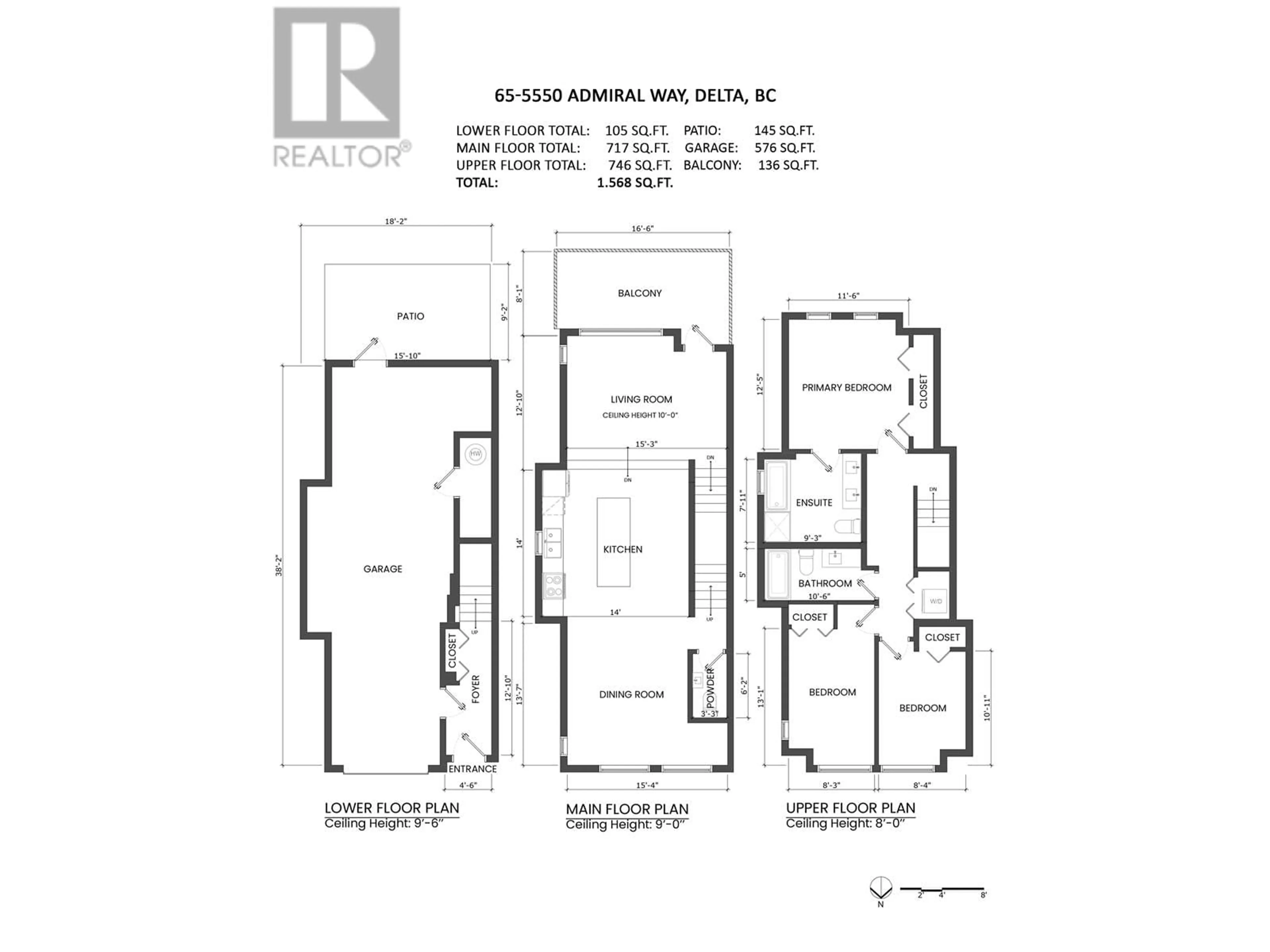 Floor plan for 65 5550 ADMIRAL WAY, Delta British Columbia V4K0C4