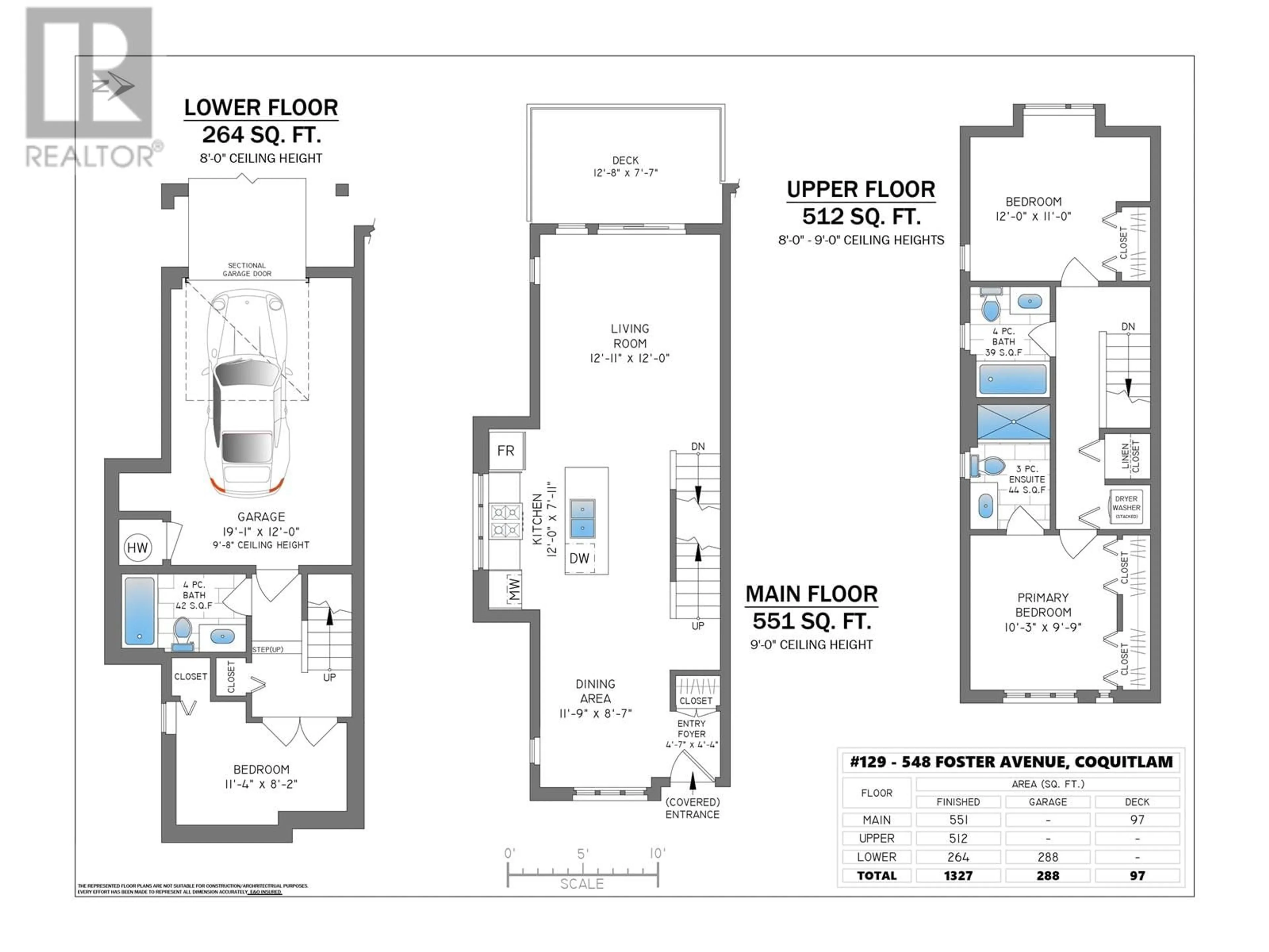 Floor plan for 129 548 FOSTER AVENUE, Coquitlam British Columbia V3J0E2