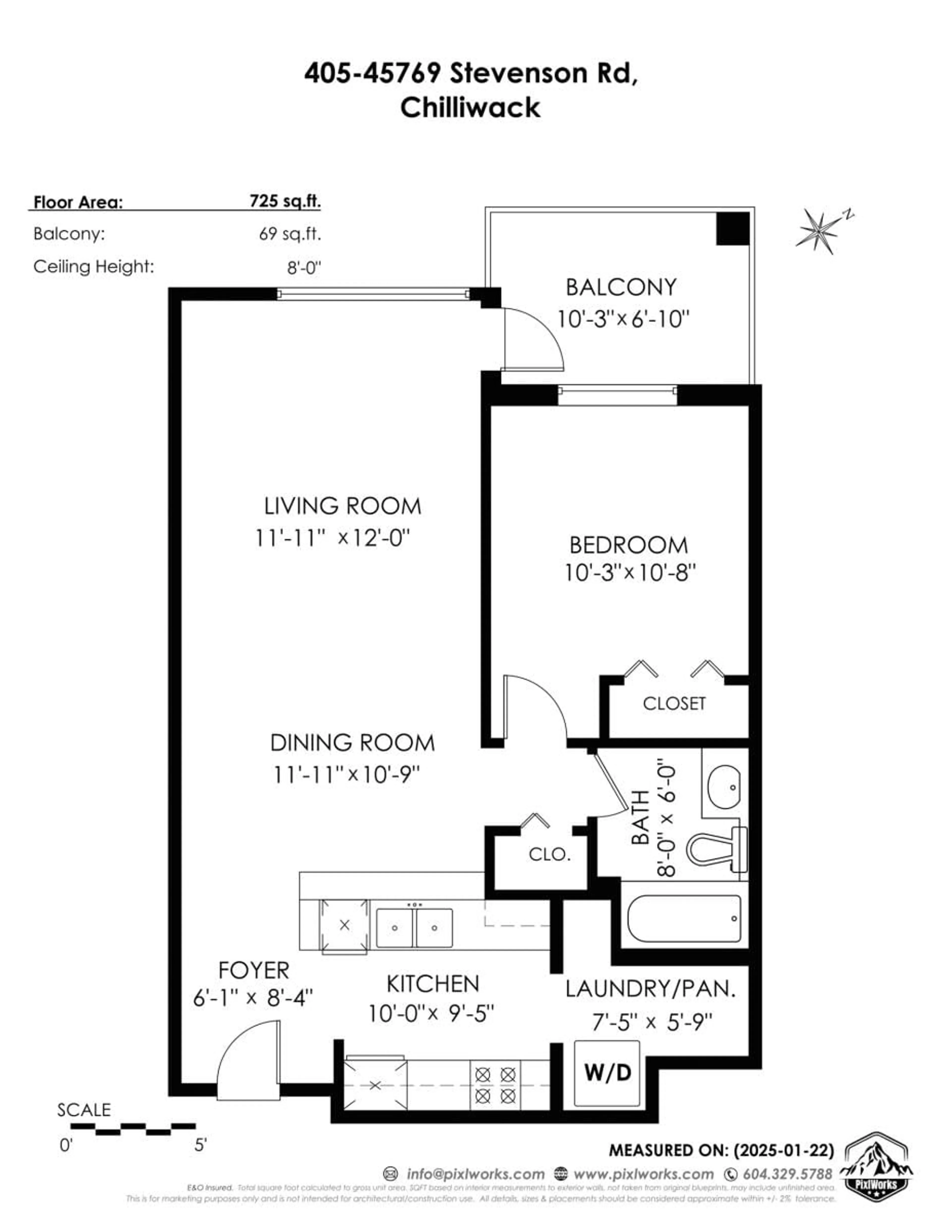 Floor plan for 405 45769 STEVENSON ROAD|Sardis East Ved, Sardis British Columbia V2R5Z2