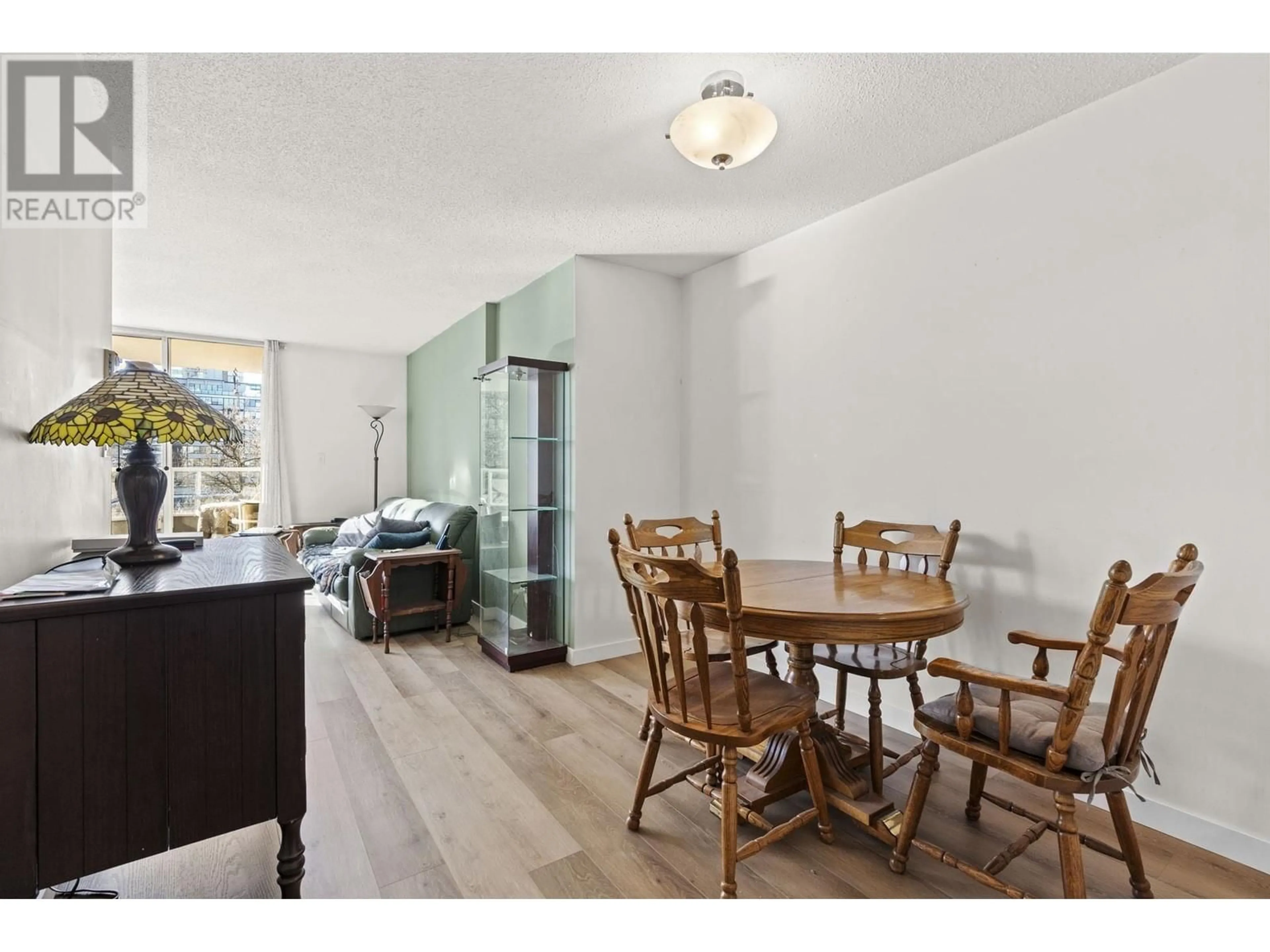 Dining room, wood/laminate floor for 503 1771 NELSON STREET, Vancouver British Columbia V6G1M6