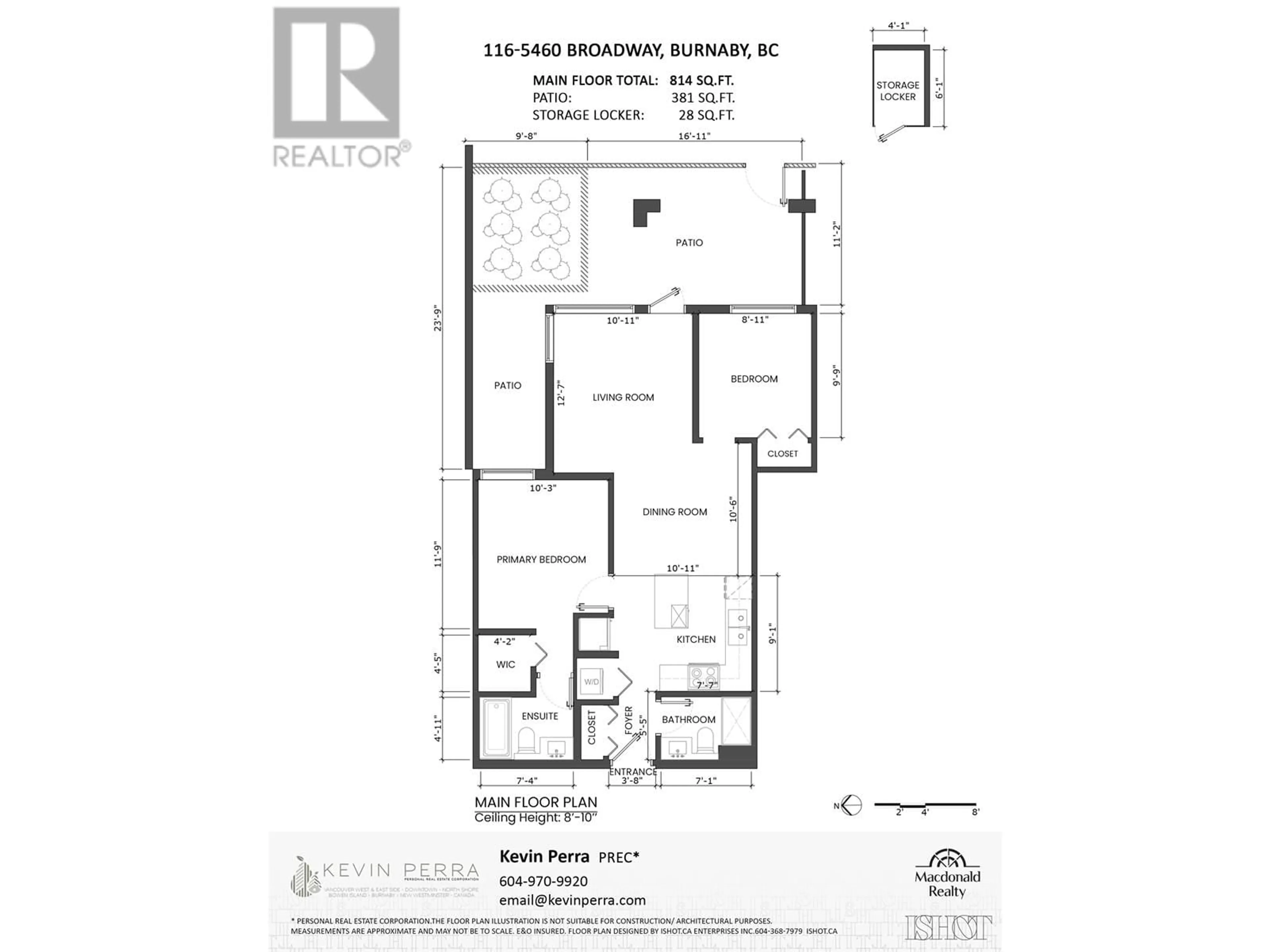 Floor plan for 116 5460 BROADWAY, Burnaby British Columbia V5B0B4