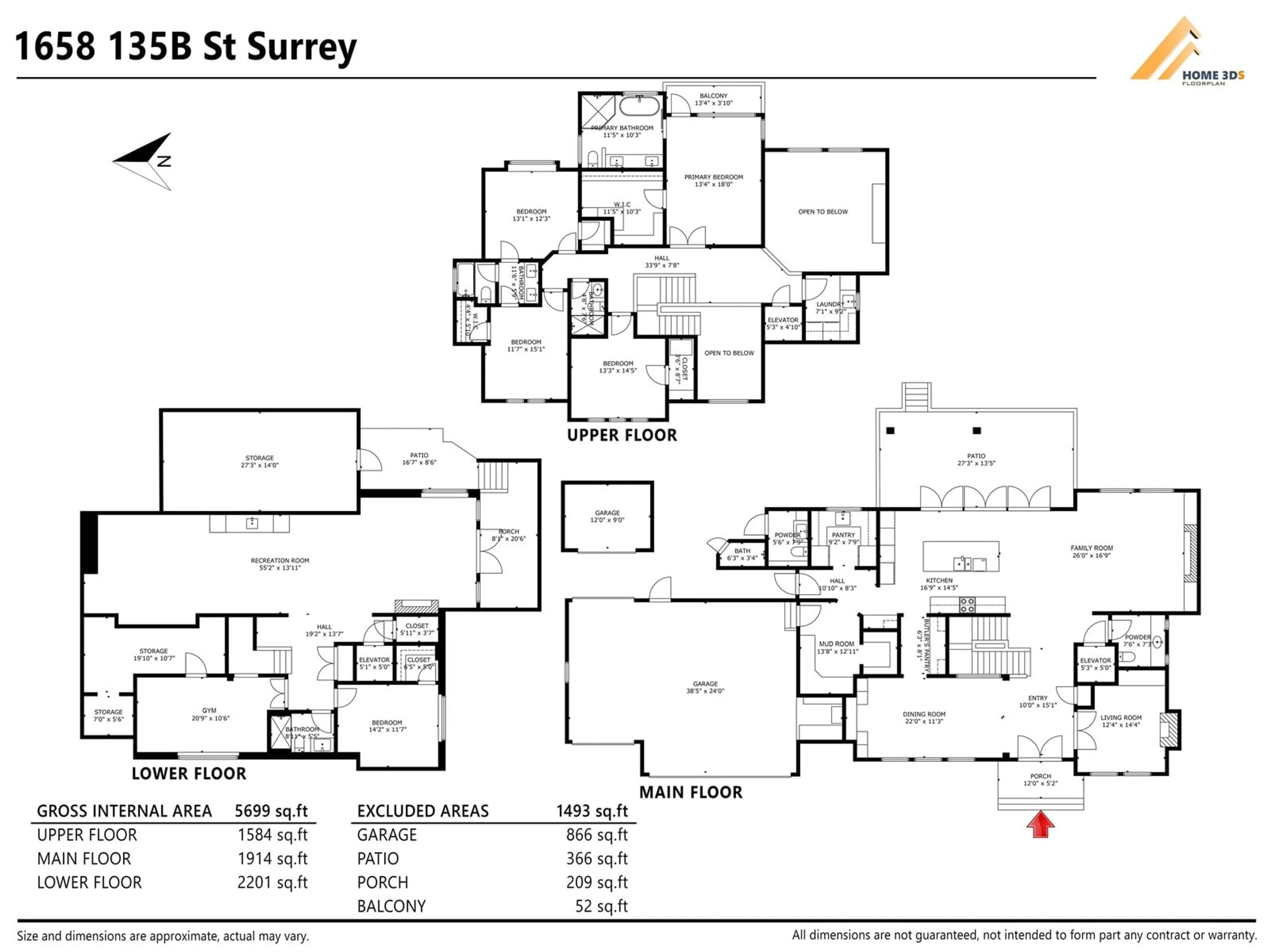 Floor plan for 1658 135B, Surrey British Columbia V4A9K9