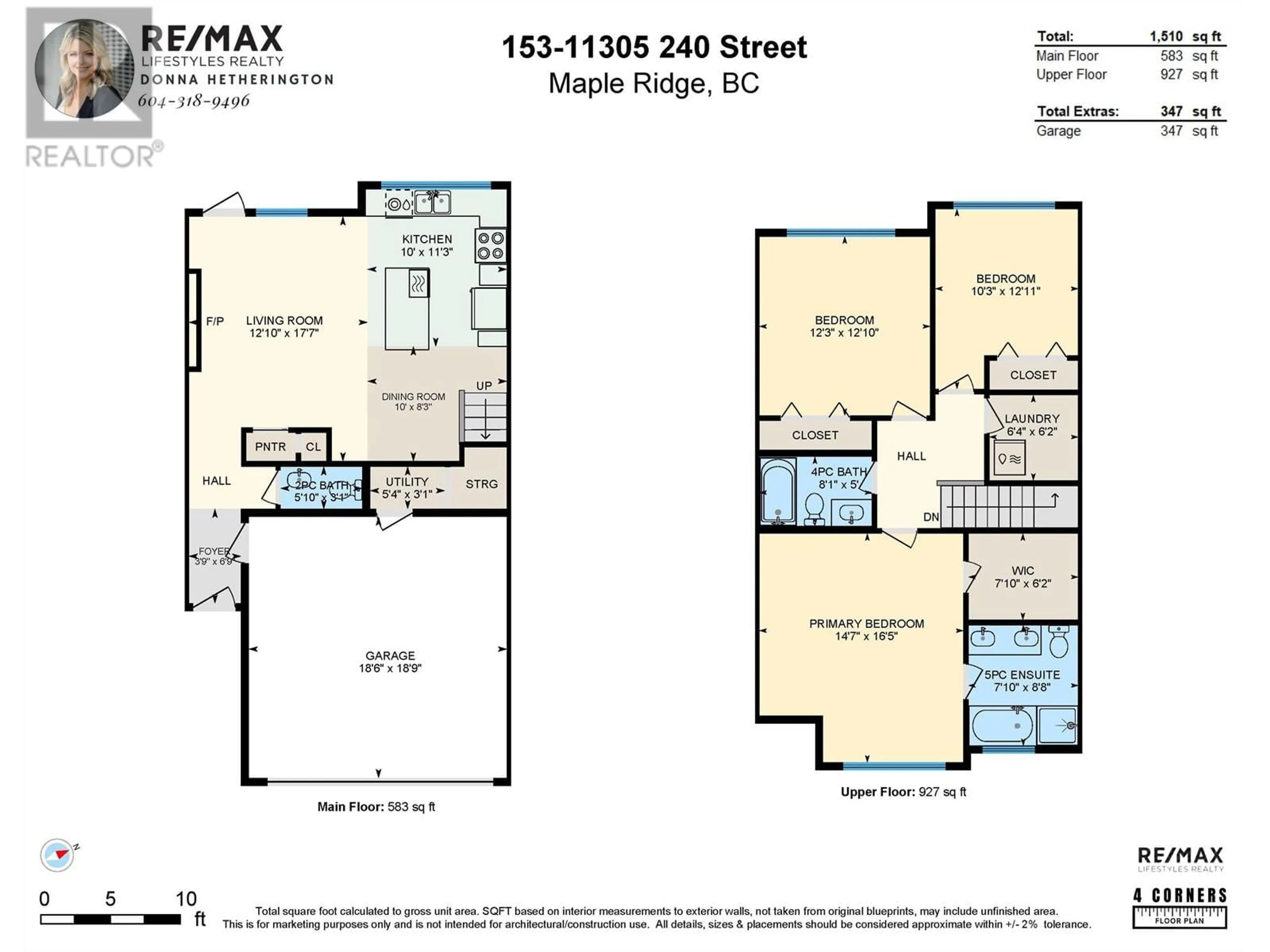 Floor plan for 153 11305 240 STREET, Maple Ridge British Columbia V2W0J1