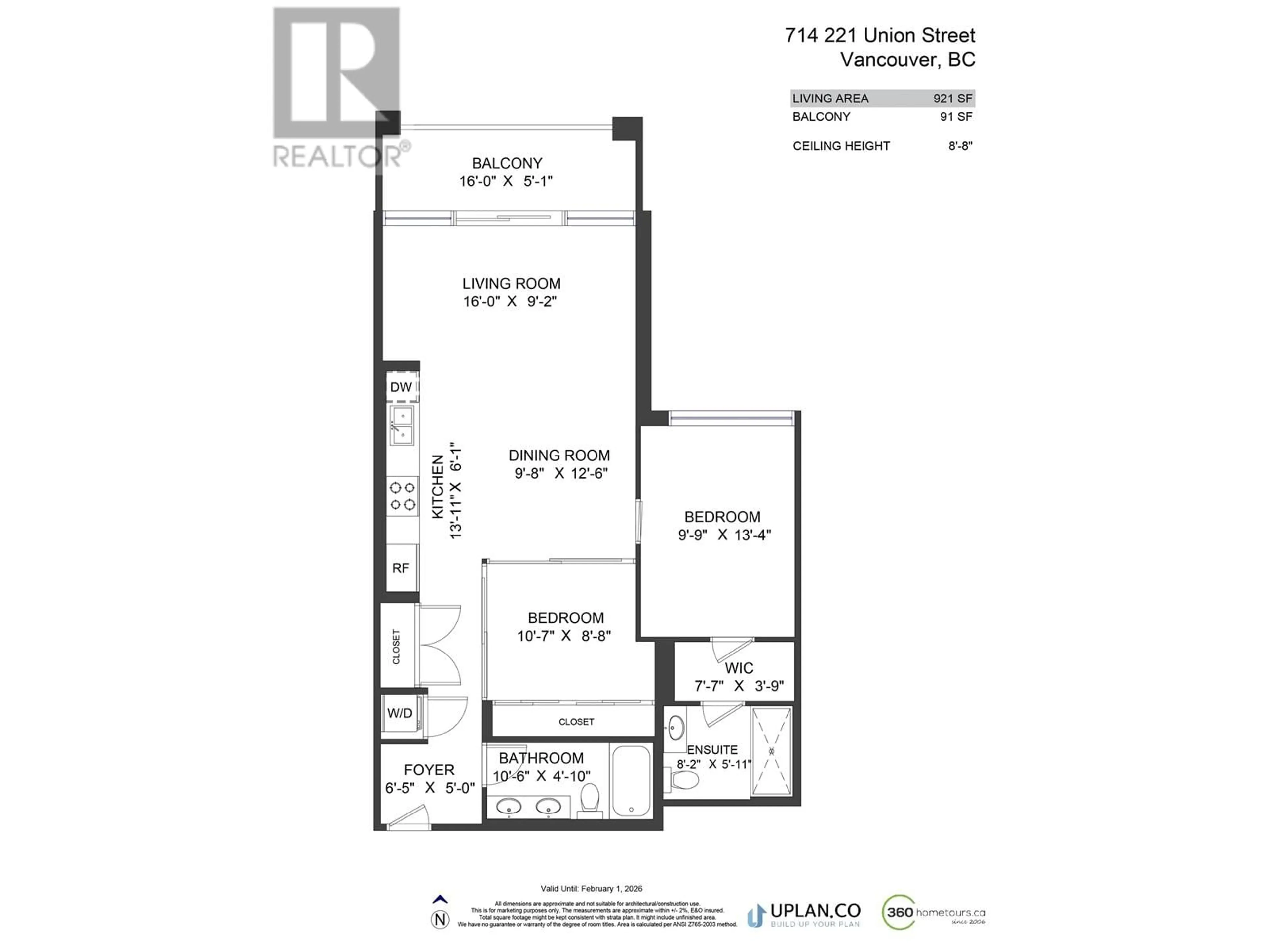 Floor plan for 714 221 UNION STREET, Vancouver British Columbia V6A0B4