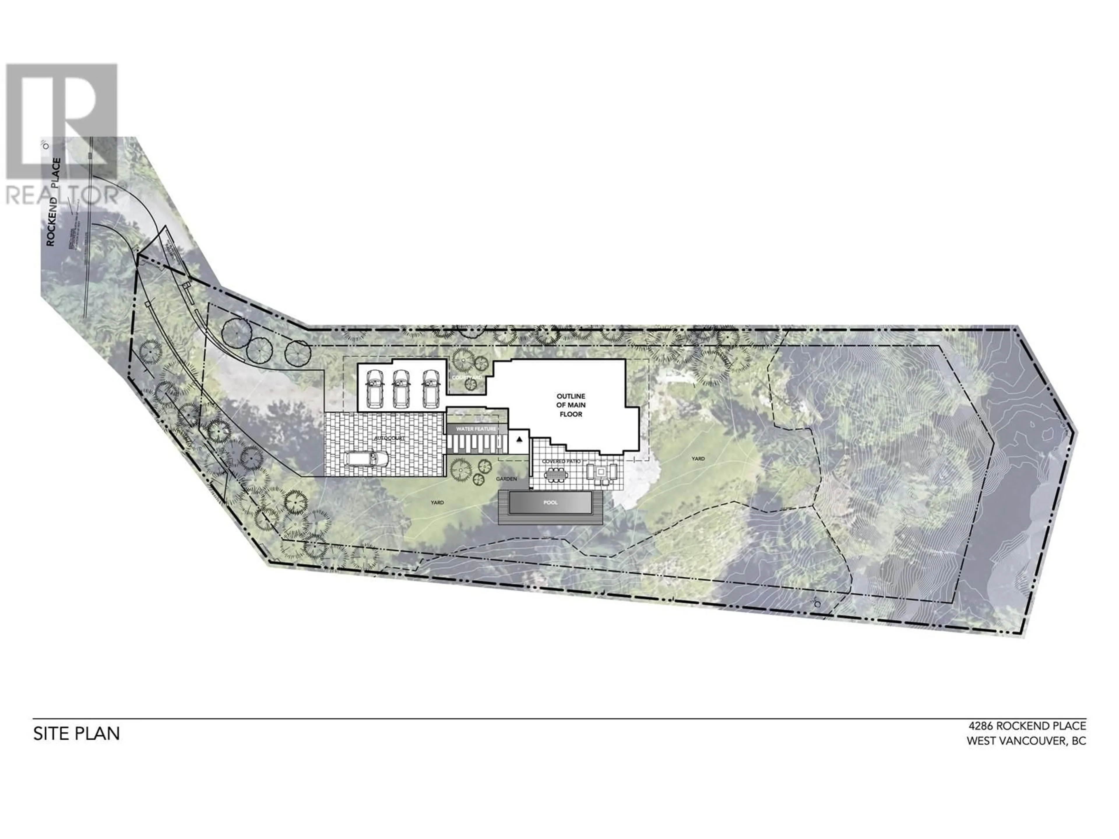 Floor plan for 4286 ROCKEND PLACE, West Vancouver British Columbia V7W1A1