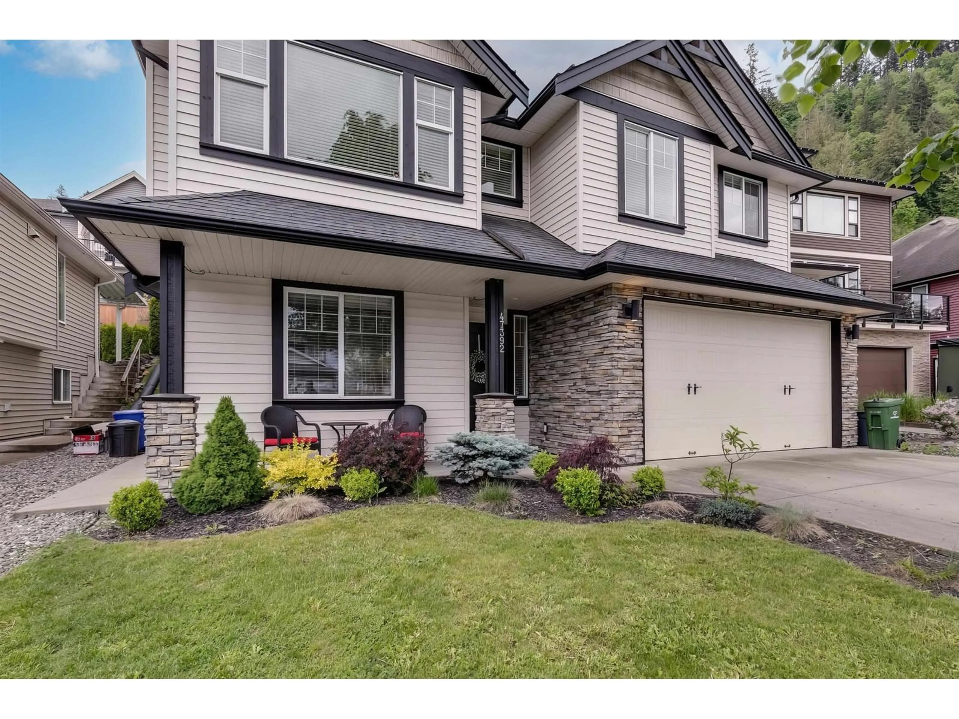 Home with brick exterior material, street for 47392 MACSWAN DRIVE, Chilliwack British Columbia V2R0L3