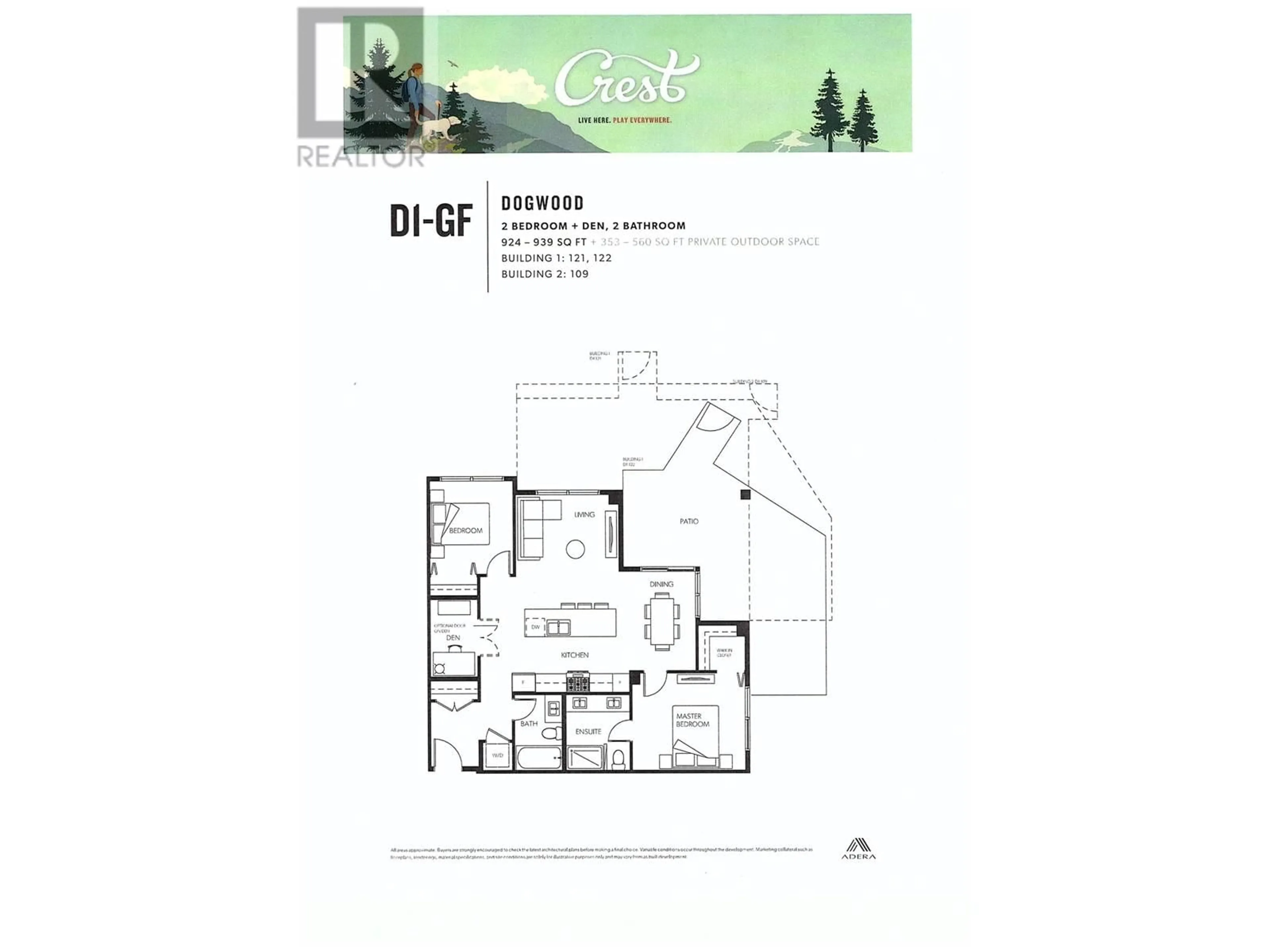 Floor plan for 121 - 108 8TH STREET, North Vancouver British Columbia V7L0H1