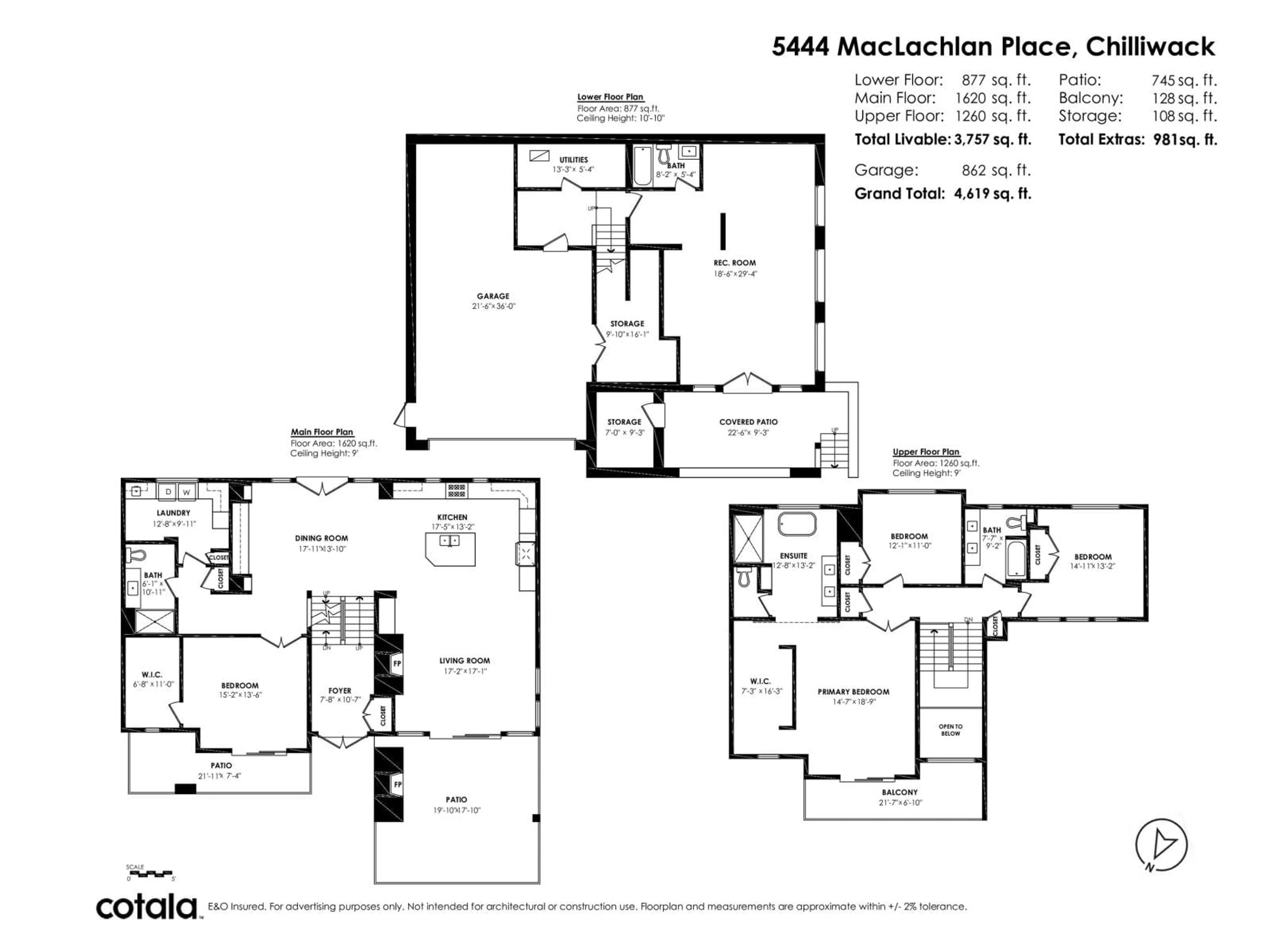 Floor plan for 5444 MACLACHLAN PLACE|Promontory, Chilliwack British Columbia V2R0P3