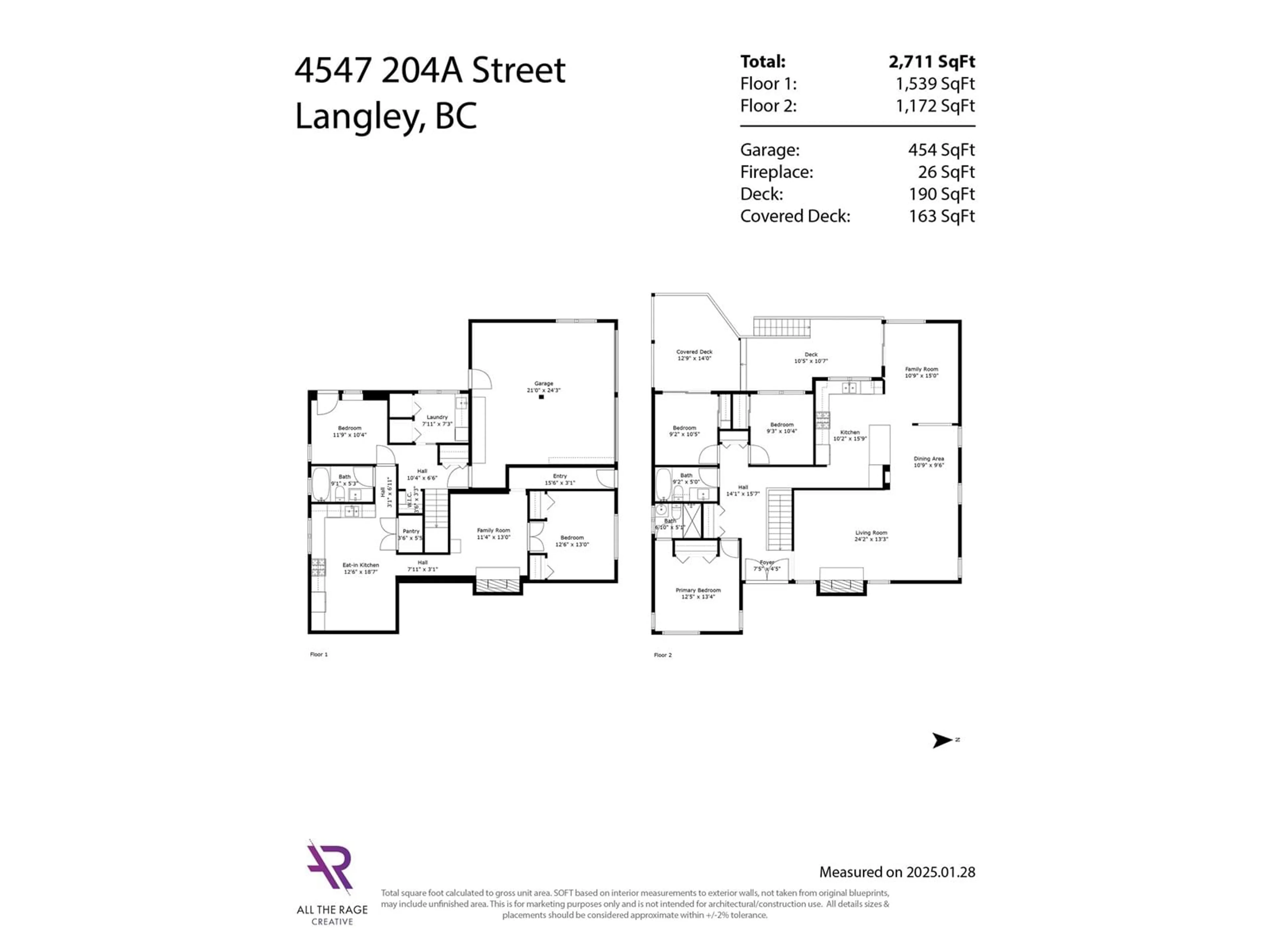 Floor plan for 4547 204A STREET, Langley British Columbia V3A6B7