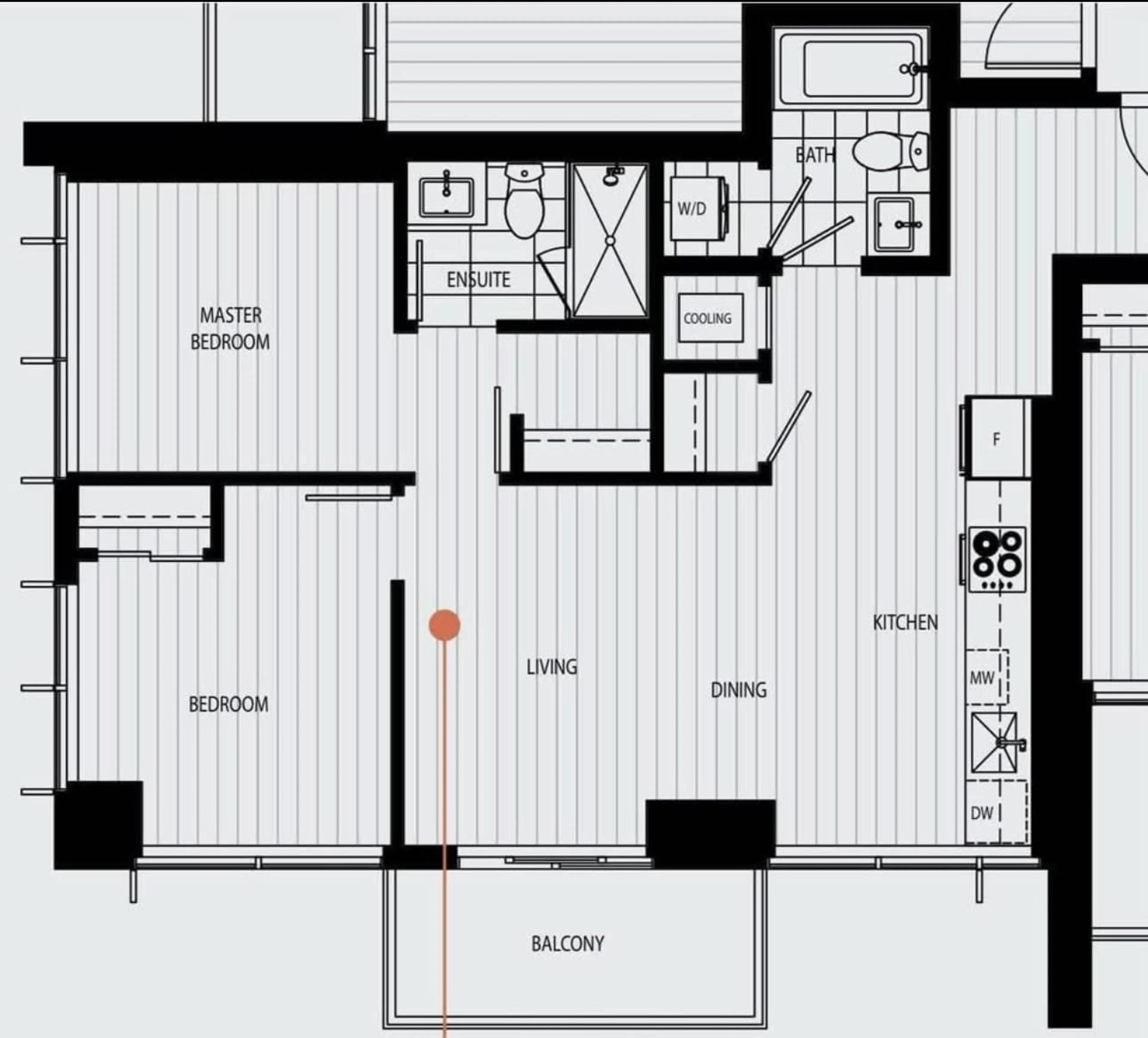 Floor plan for 2705 13675 107A AVENUE, Surrey British Columbia N0N0N0