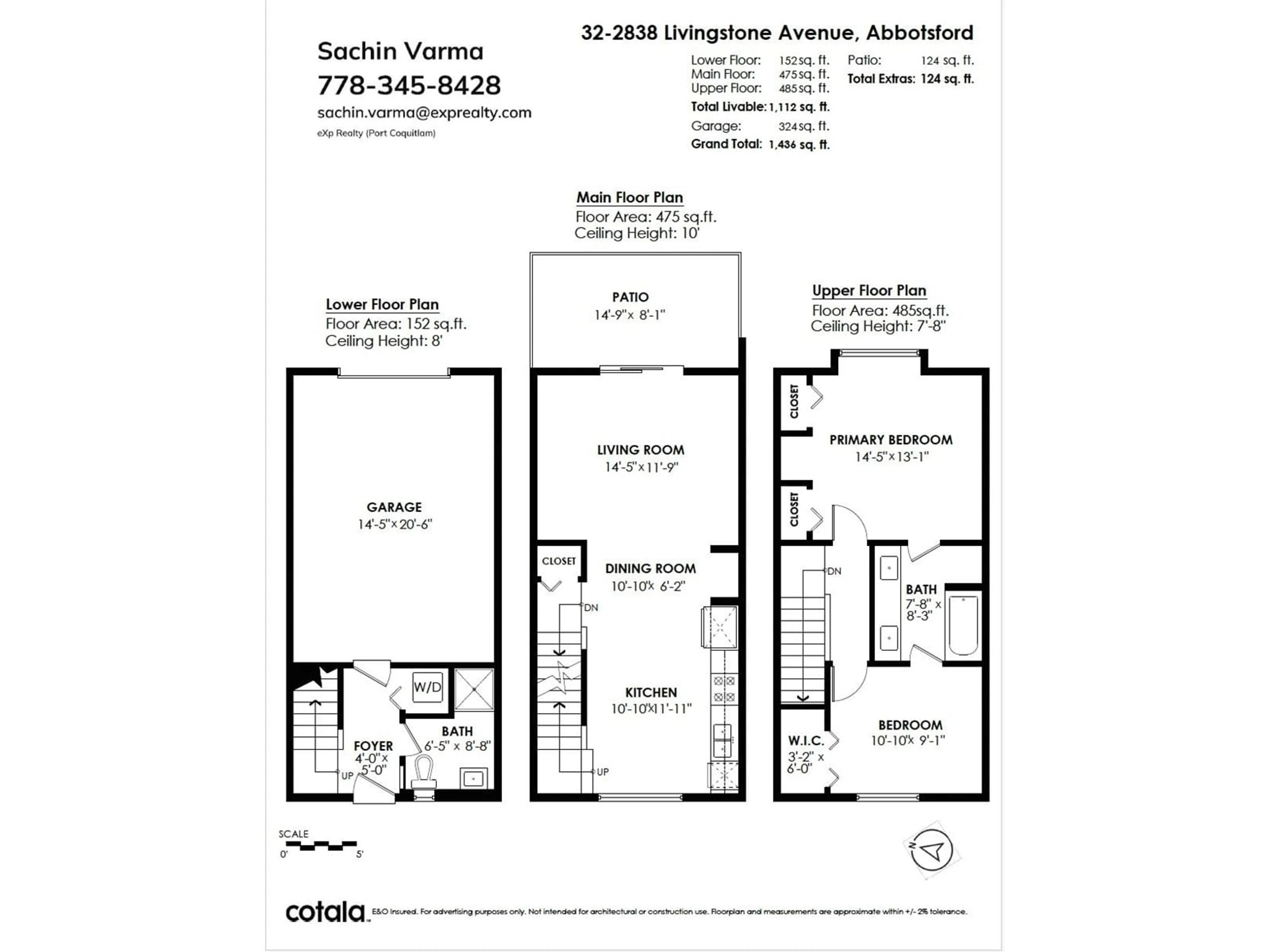 Floor plan for 32 2838 LIVINGSTONE AVENUE, Abbotsford British Columbia V2T0J1