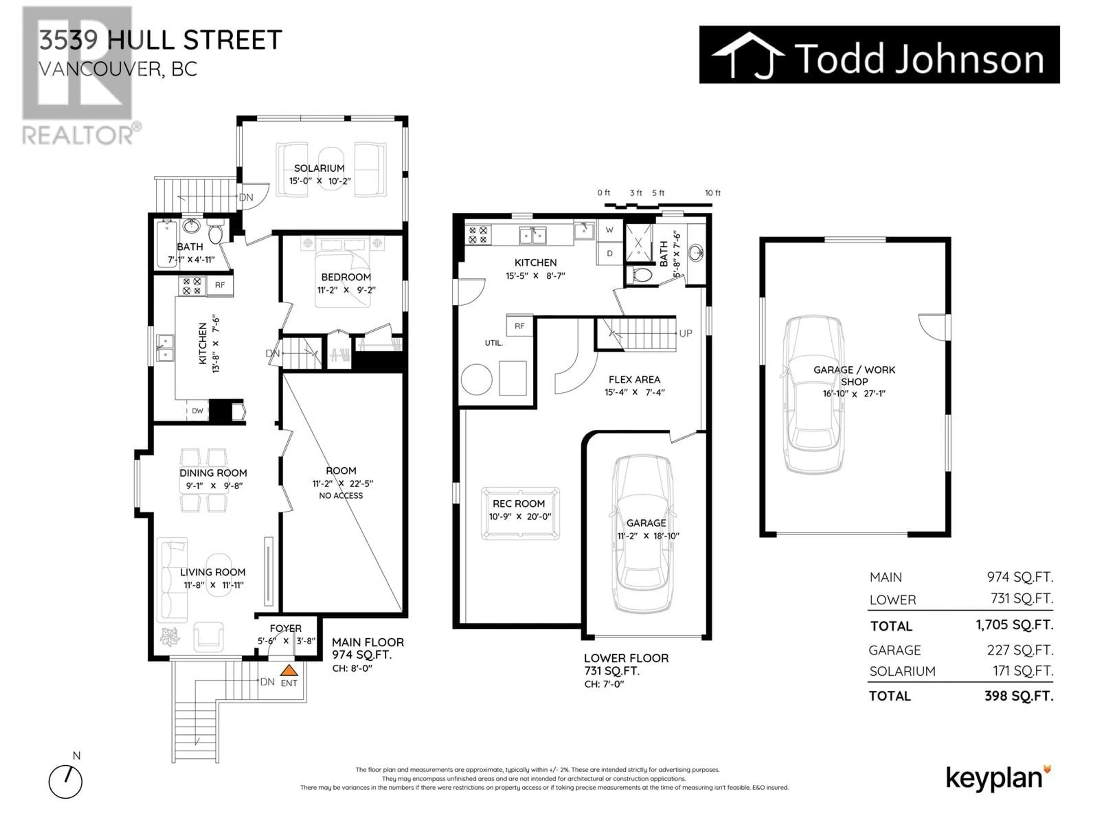 Floor plan for 3539 HULL STREET, Vancouver British Columbia V5N4R8