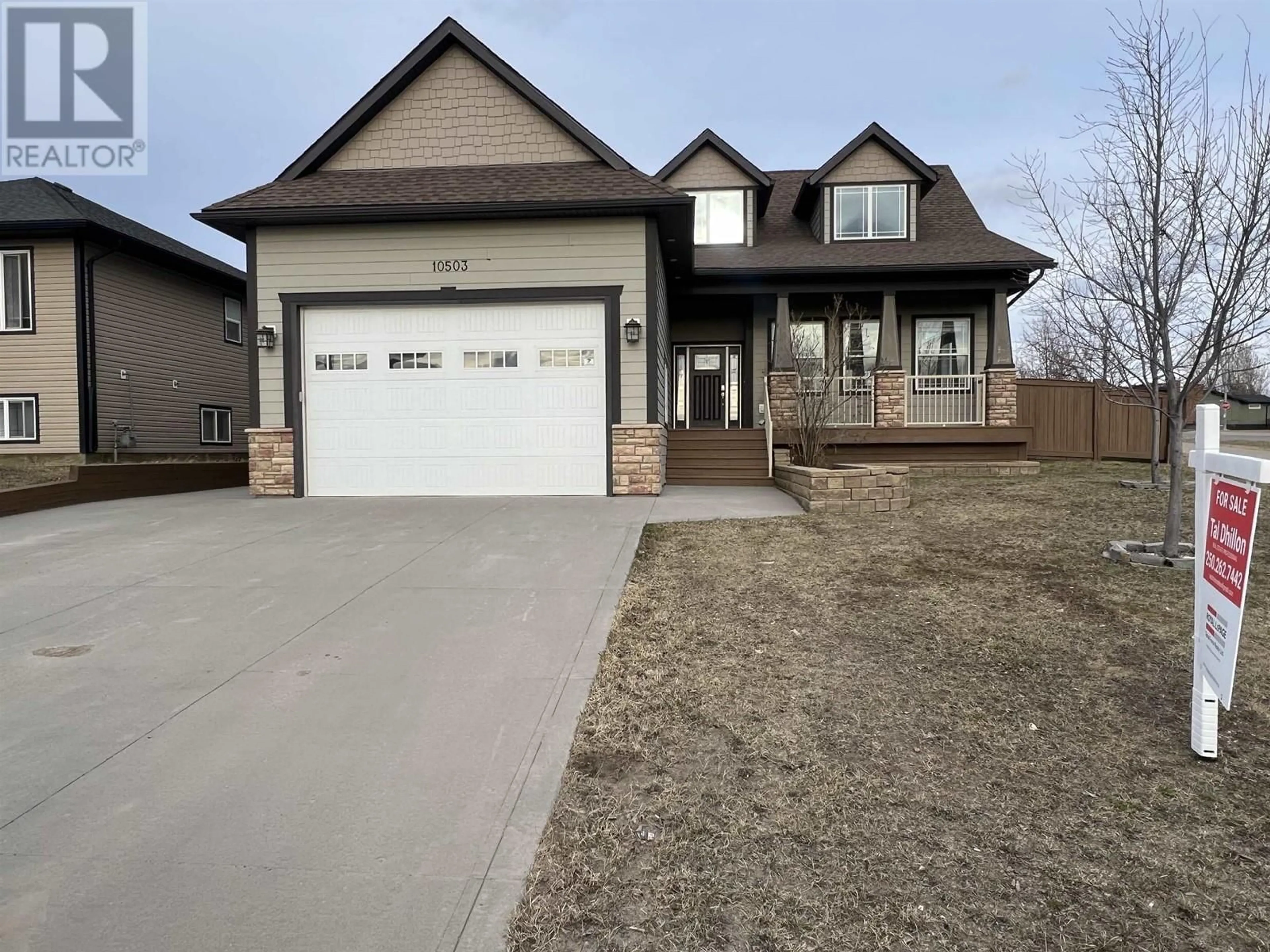 Home with brick exterior material, street for 10503 109 STREET, Fort St. John British Columbia V1J0J3