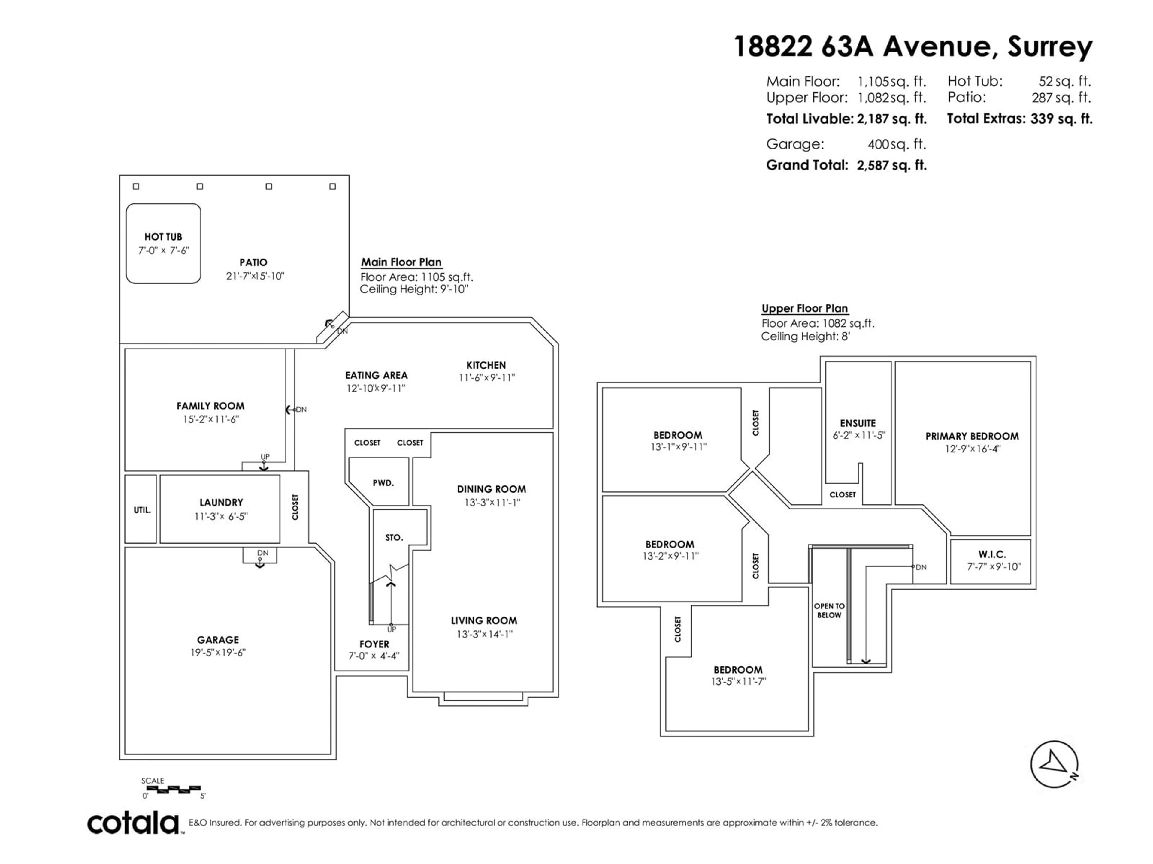 Floor plan for 18822 63A AVENUE, Surrey British Columbia V3S7W3