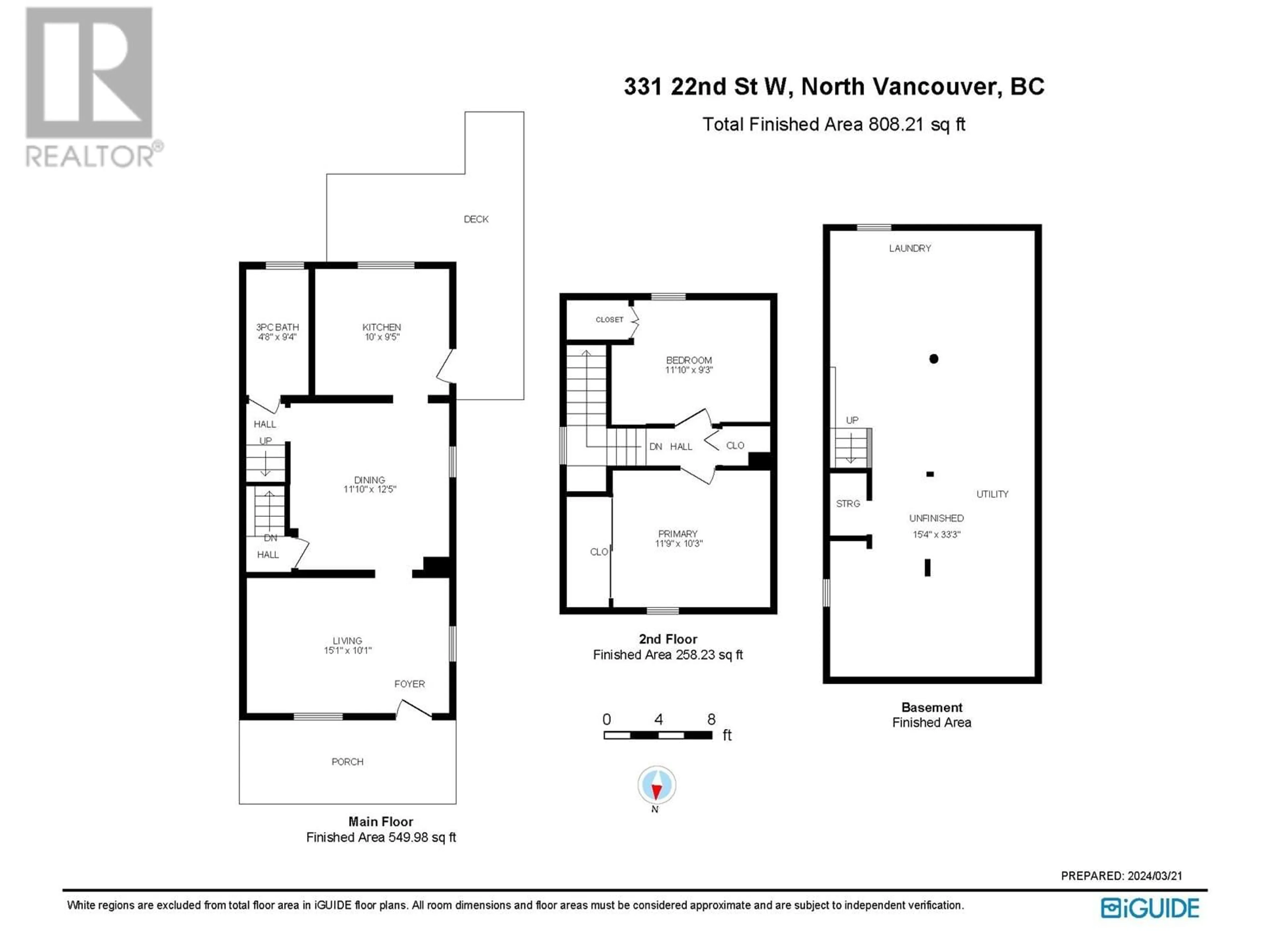 Floor plan for 331 W 22ND STREET, North Vancouver British Columbia V7M2A3