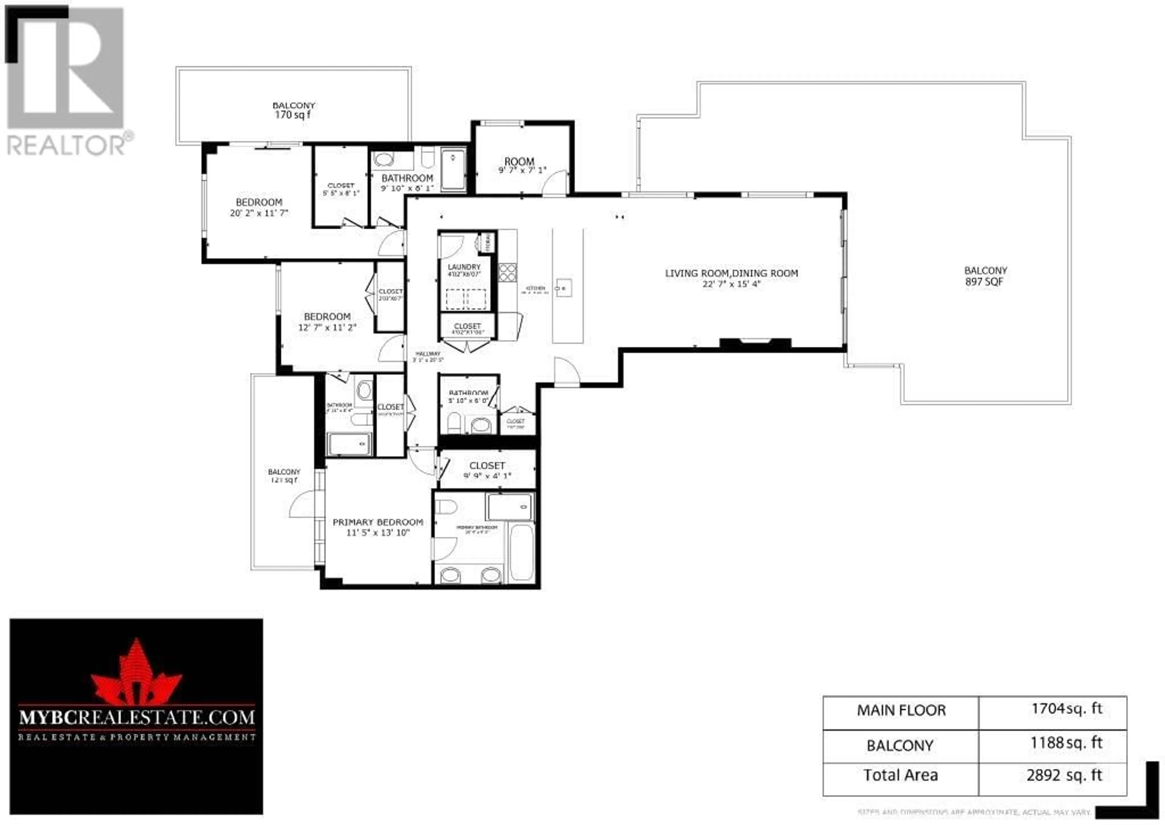 Floor plan for 2301 - 4465 JUNEAU STREET, Burnaby British Columbia V5C0L8