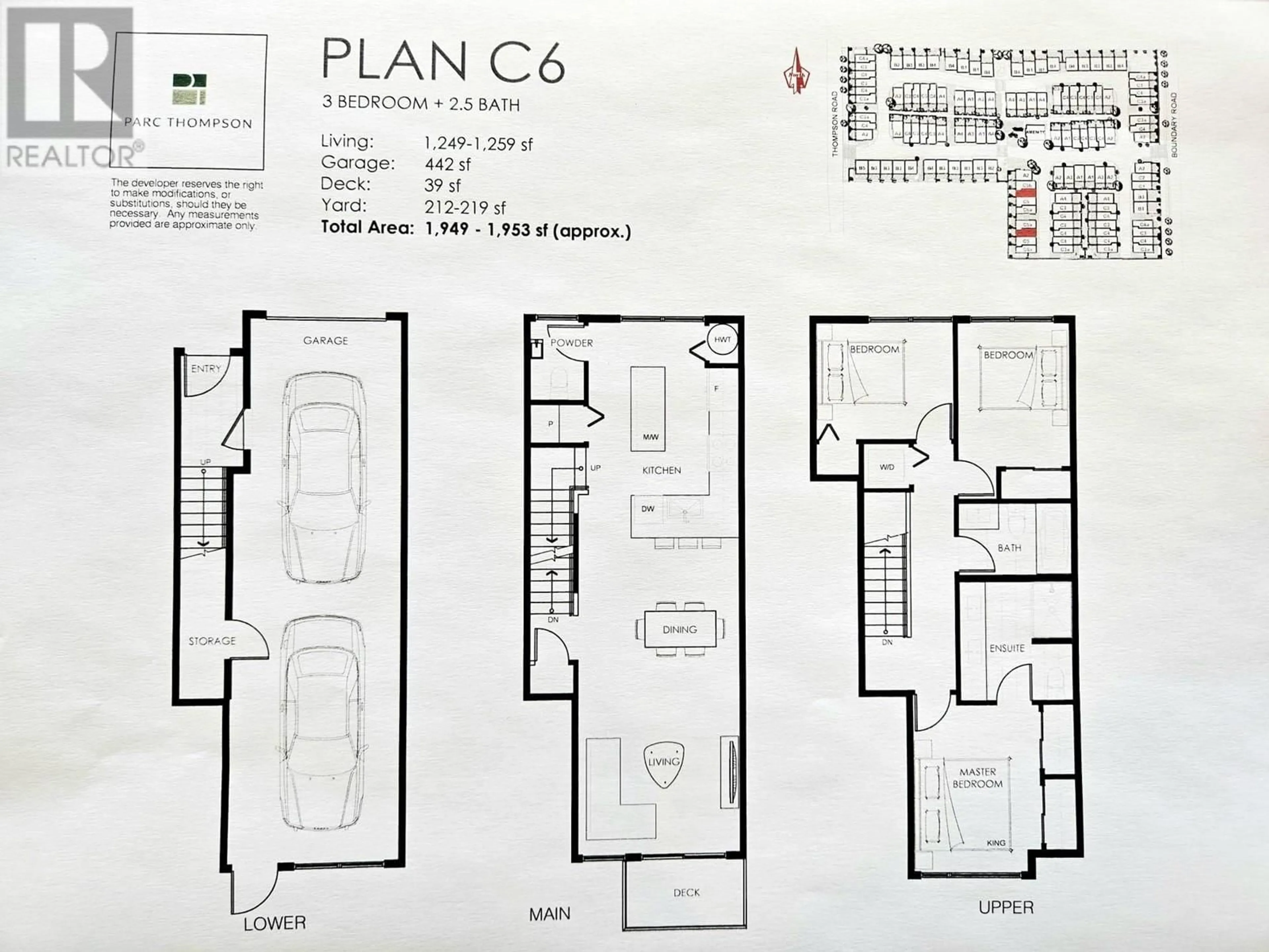 Floor plan for 18 4337 BOUNDARY ROAD, Richmond British Columbia V6V1S8