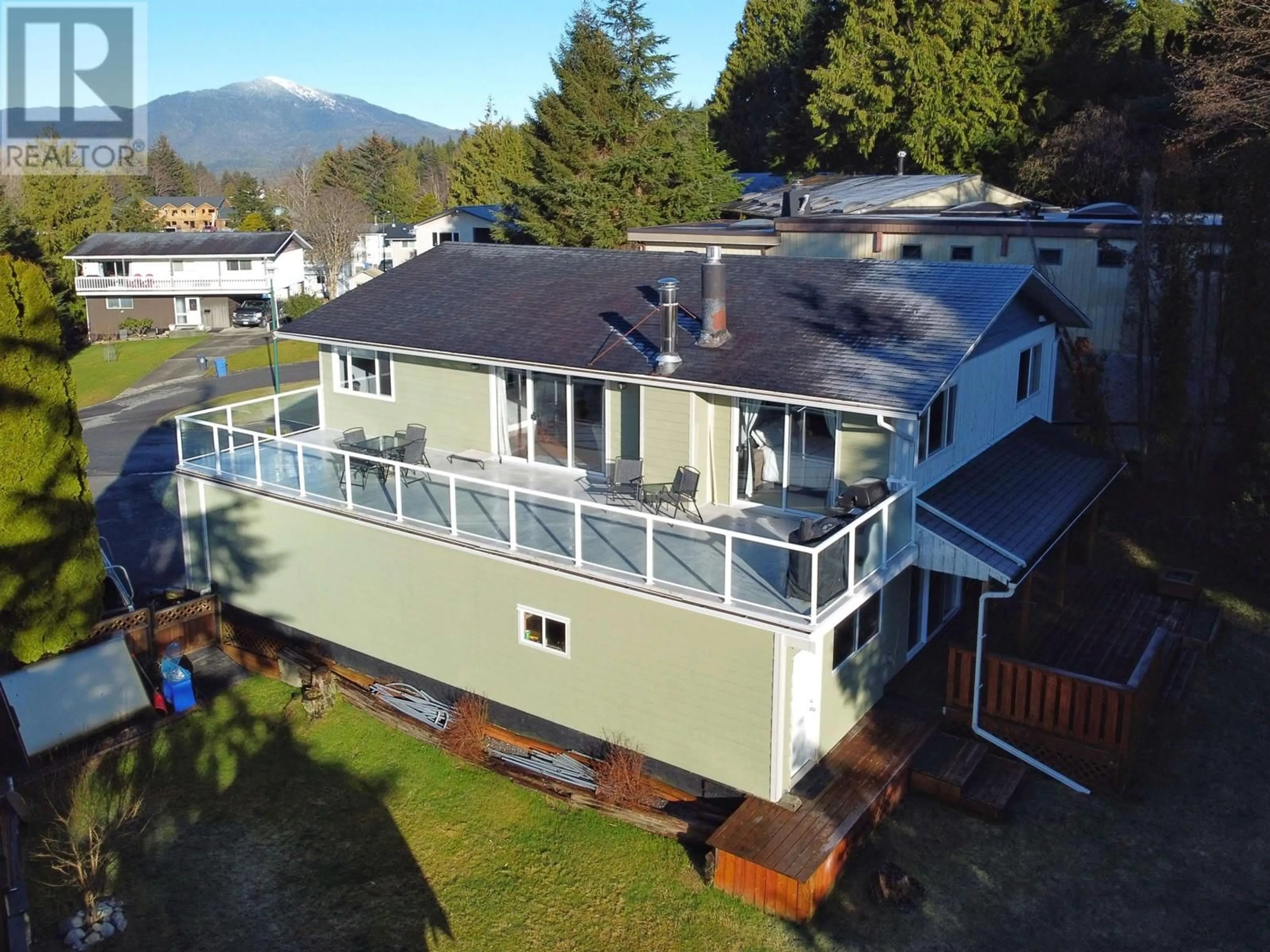 A pic from outside/outdoor area/front of a property/back of a property/a pic from drone, unknown for 121 CADE PLACE, Prince Rupert British Columbia V8J3S6