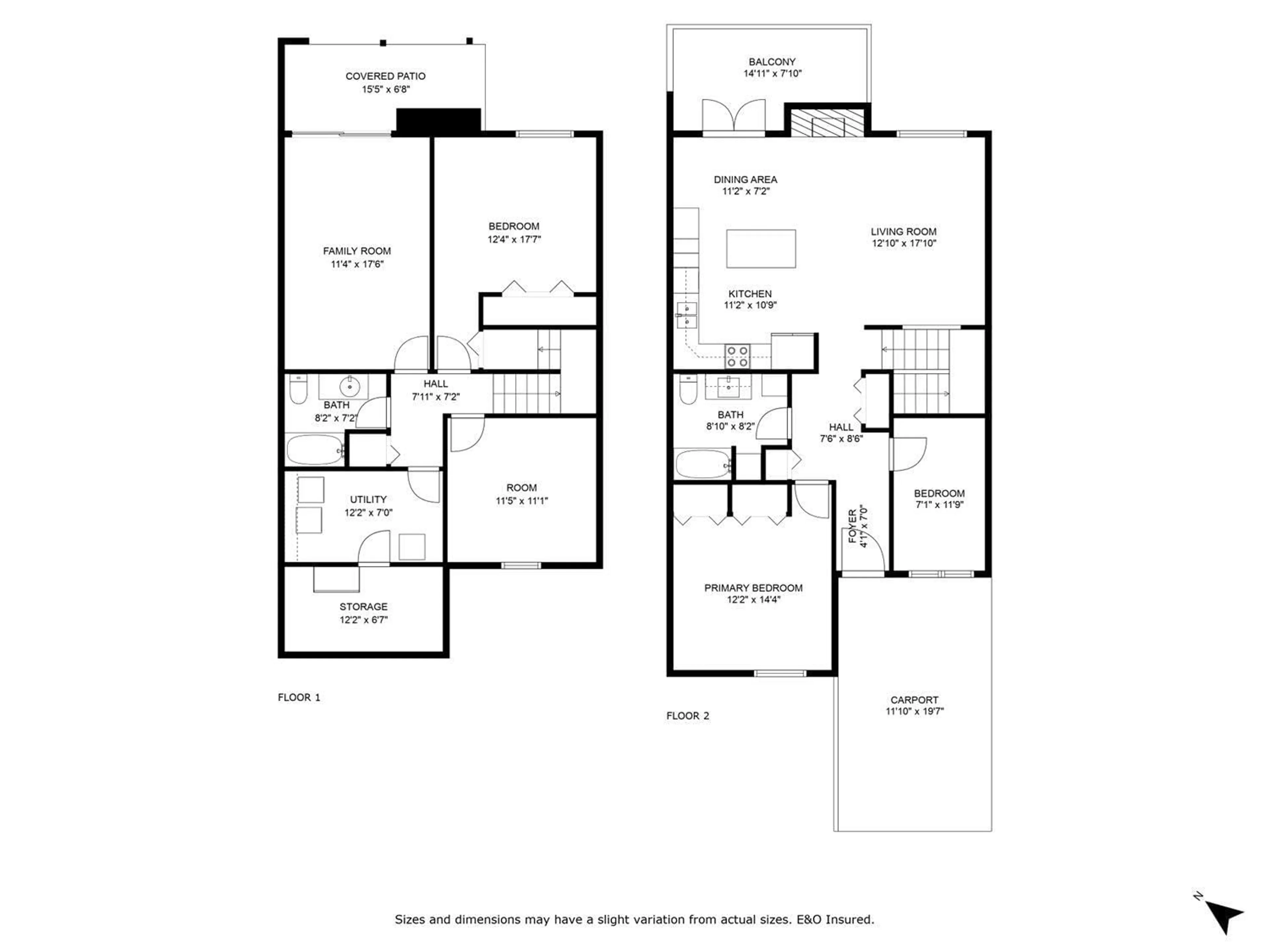 Floor plan for 13 3350 ELMWOOD DRIVE, Abbotsford British Columbia V2S6B2