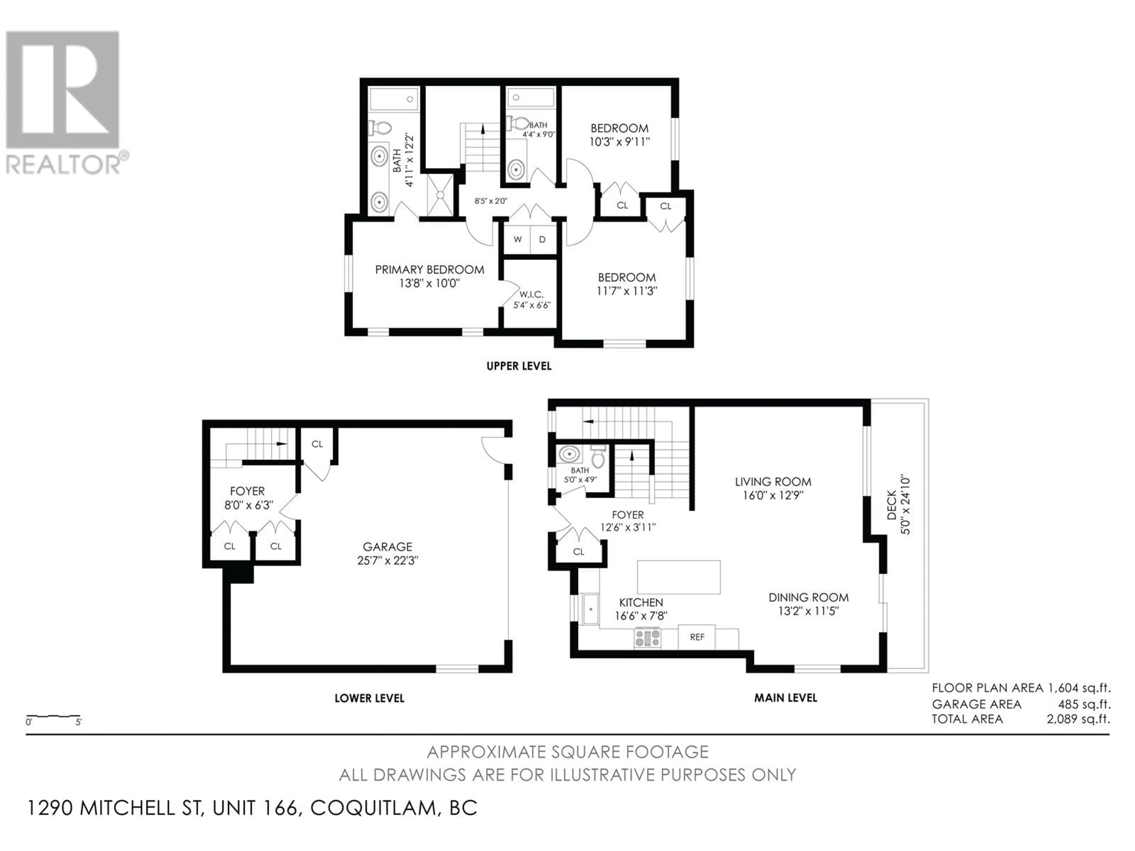 Floor plan for 166 1290 MITCHELL STREET, Coquitlam British Columbia V3E0N9