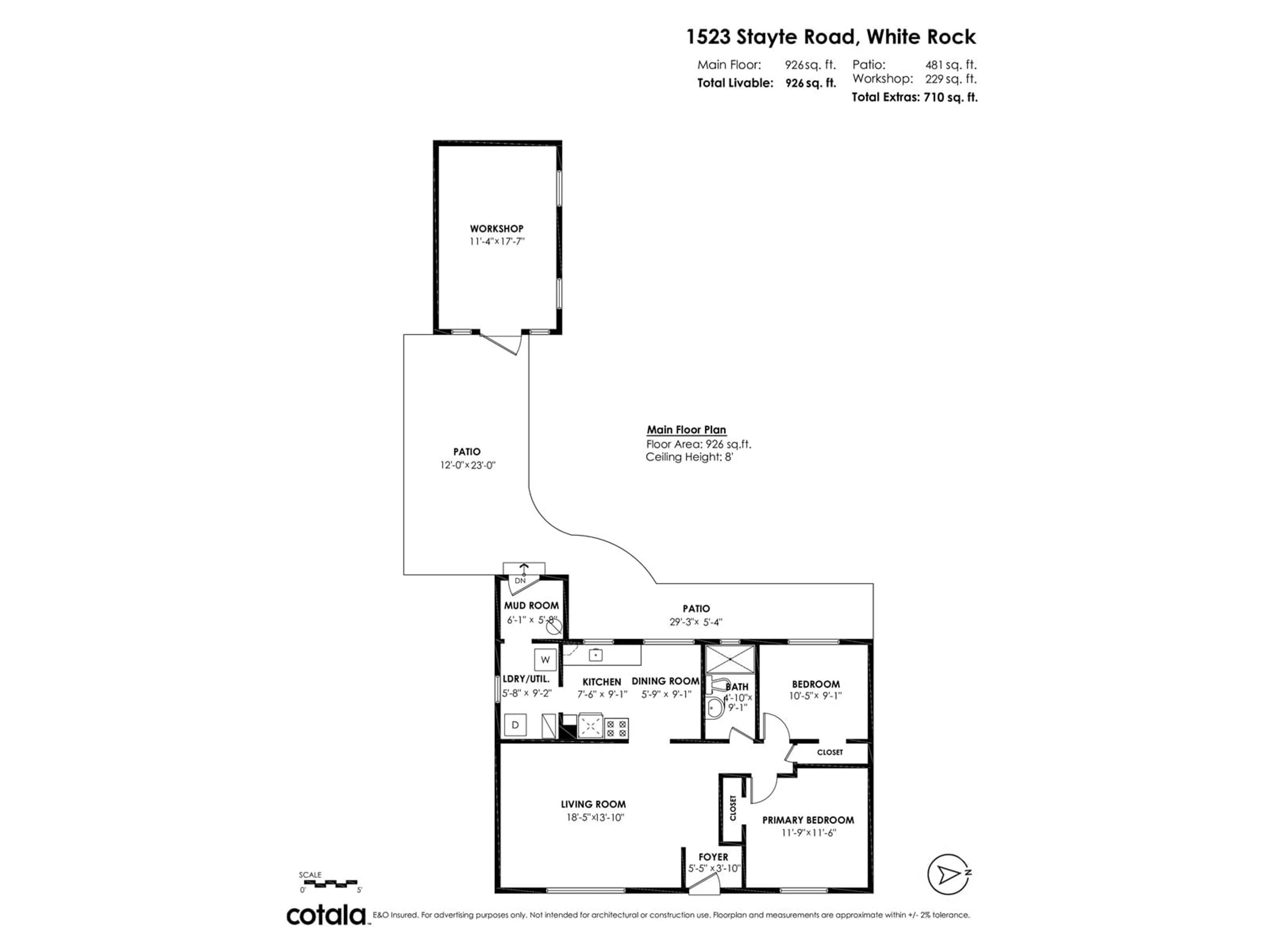 Floor plan for 1523 STAYTE ROAD, White Rock British Columbia V4B4Z4