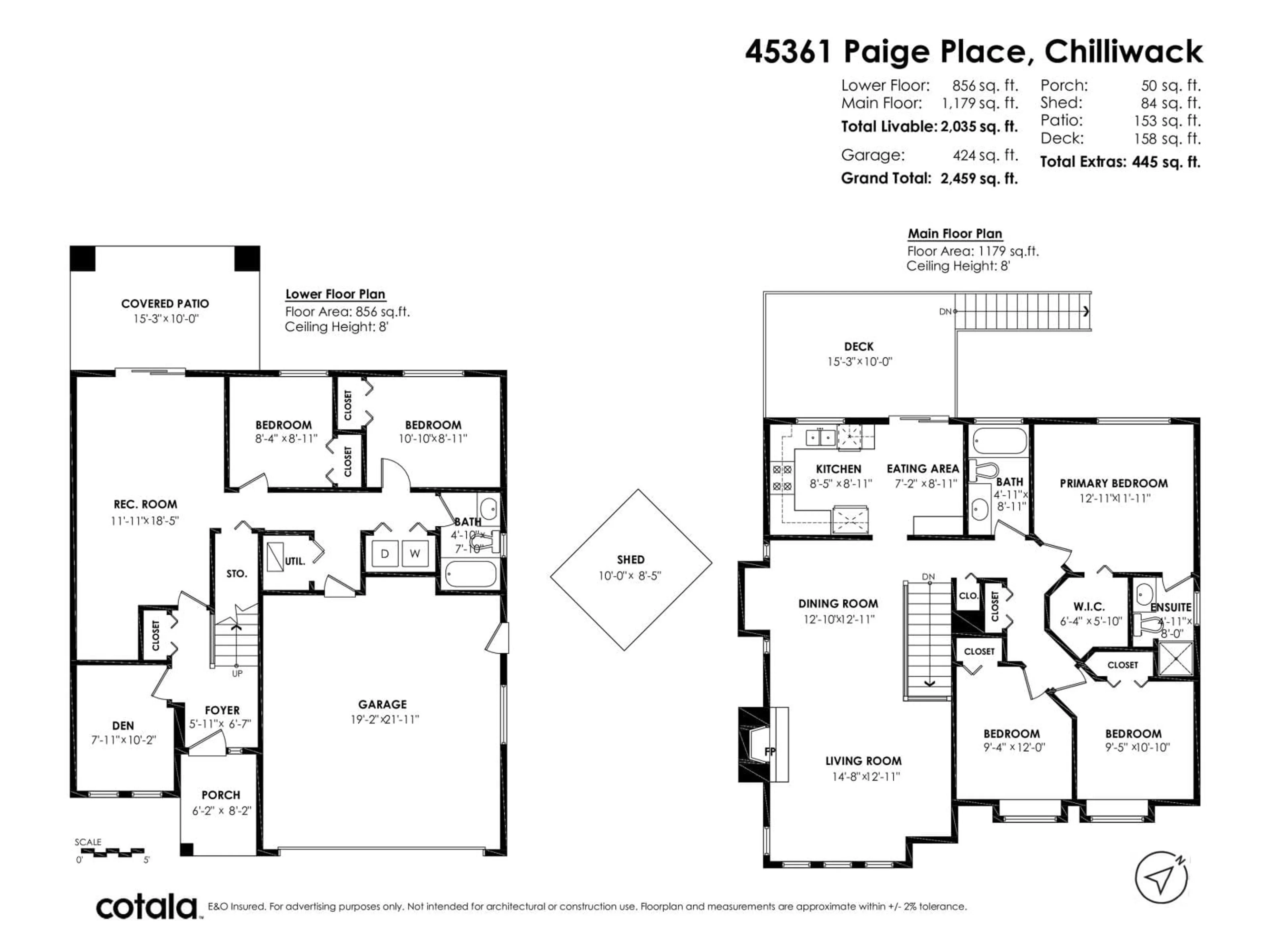 Floor plan for 45361 PAIGE PLACE|Sardis West Vedder, Chilliwack British Columbia V2R3V3