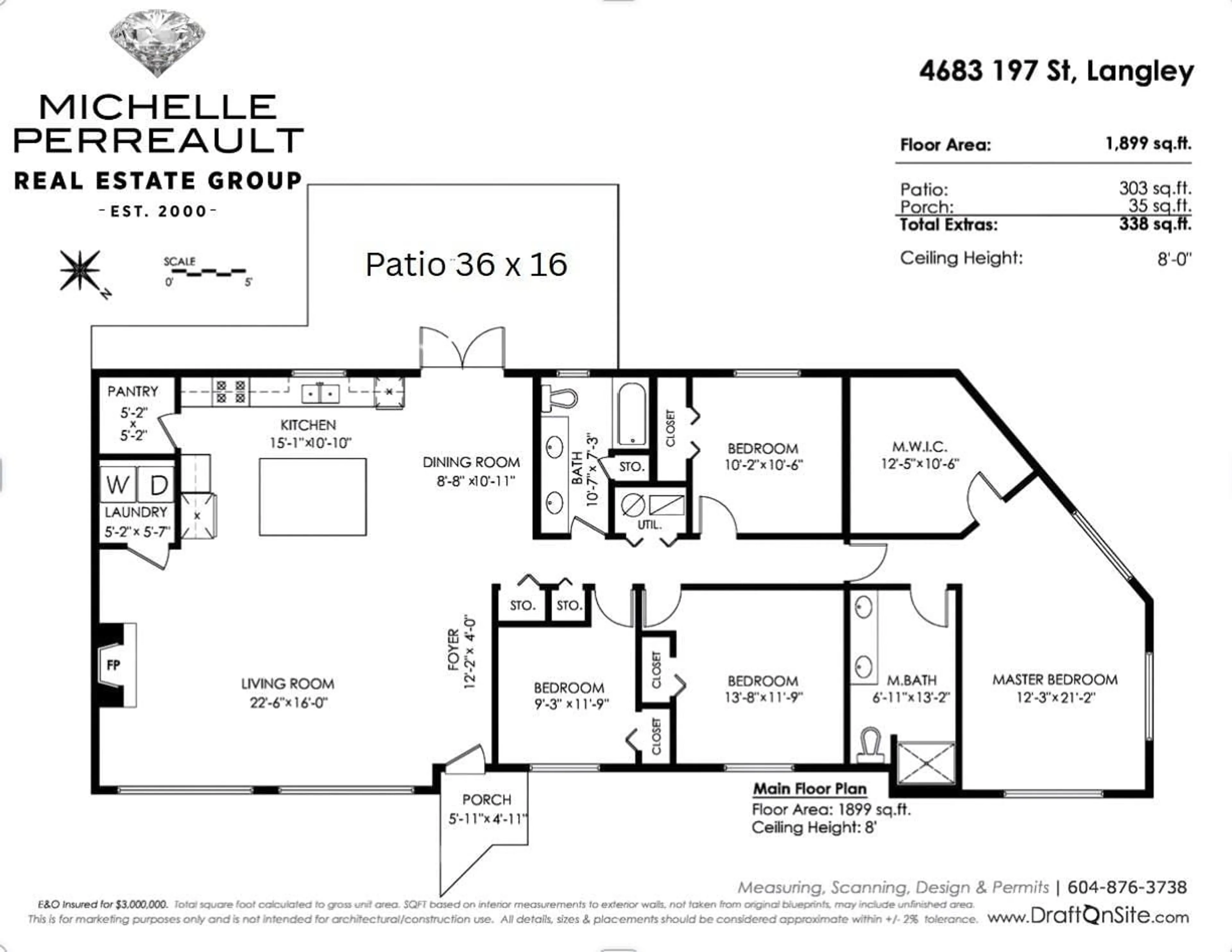 Floor plan for 4683 197, Langley British Columbia V3A5H6