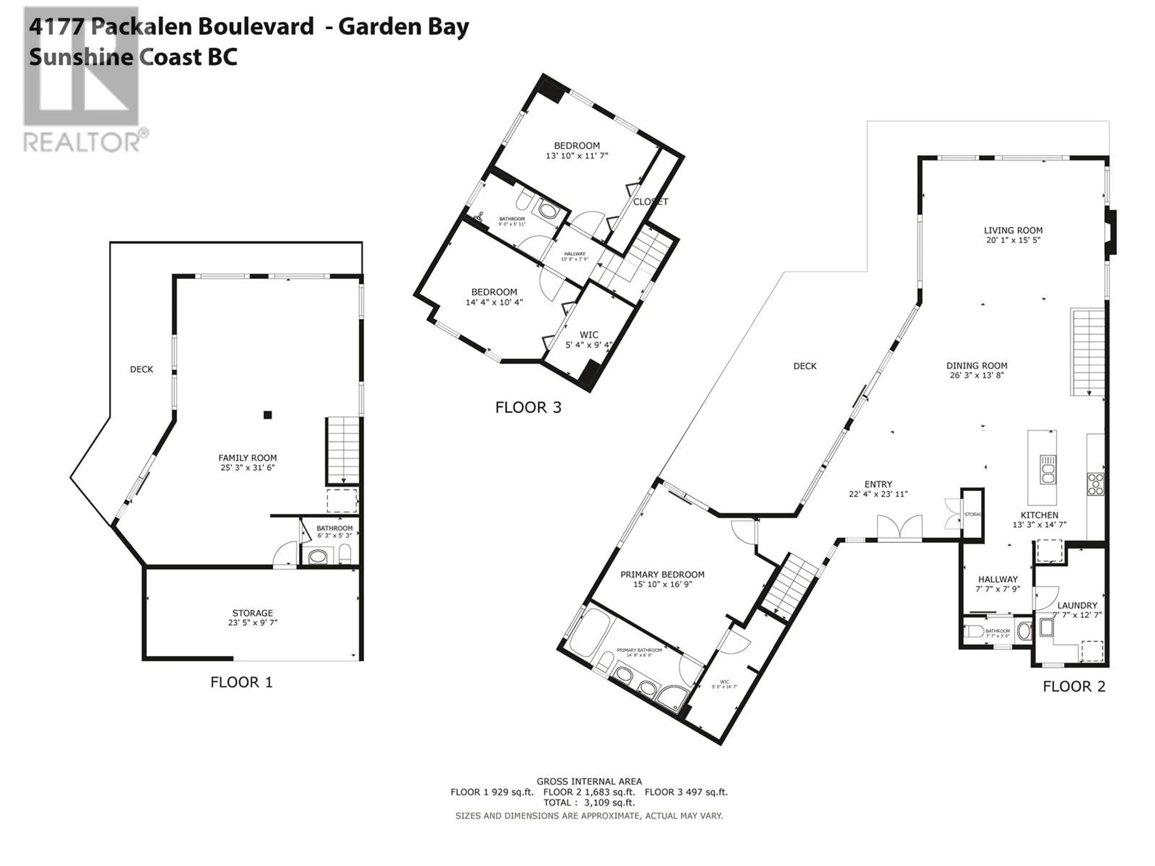 Floor plan for 4177 PACKALEN BOULEVARD, Garden Bay British Columbia V0N1S1