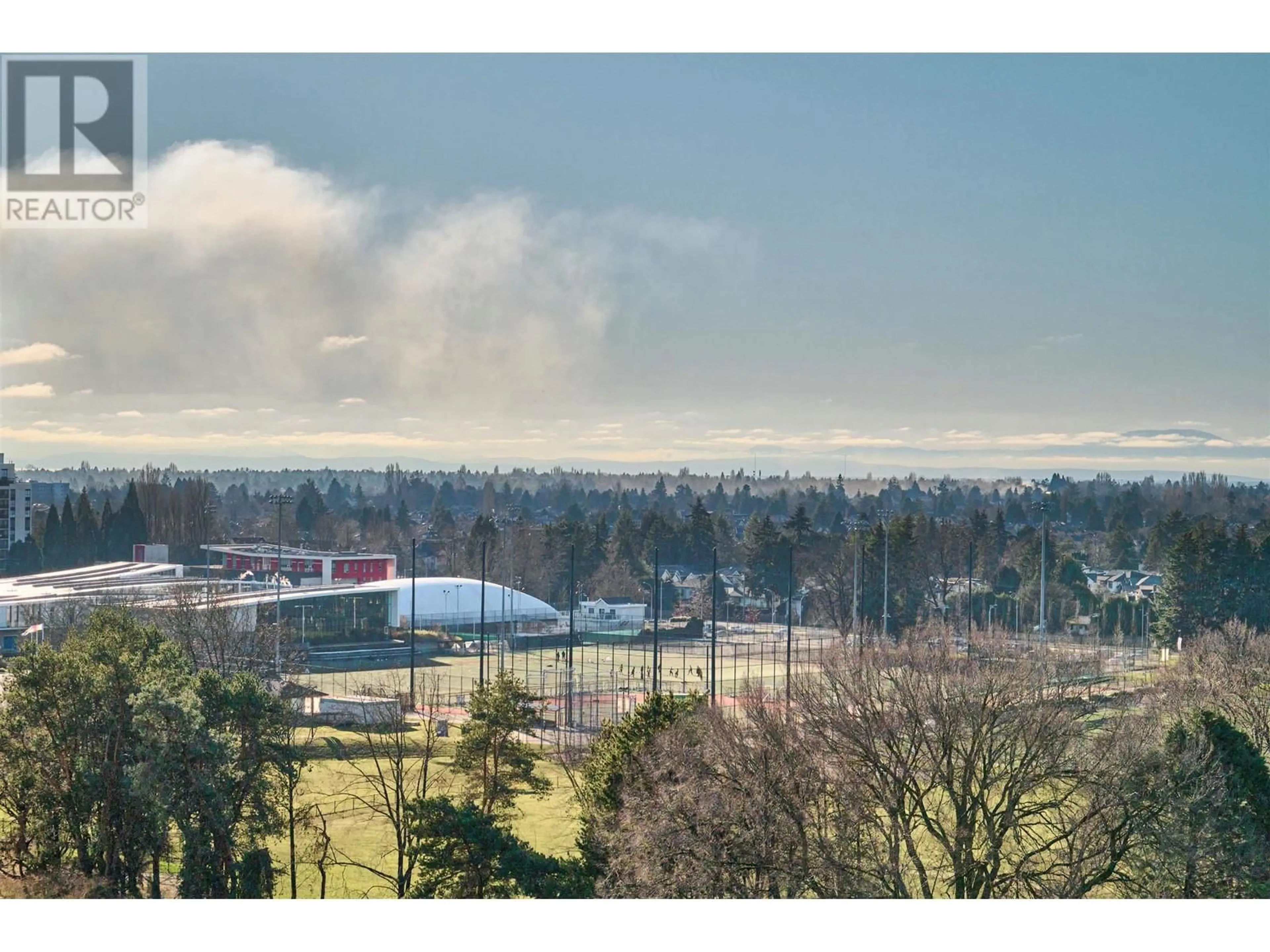 A pic from outside/outdoor area/front of a property/back of a property/a pic from drone, mountain view for 1503 7333 MURDOCH AVENUE, Richmond British Columbia V6Y0J8