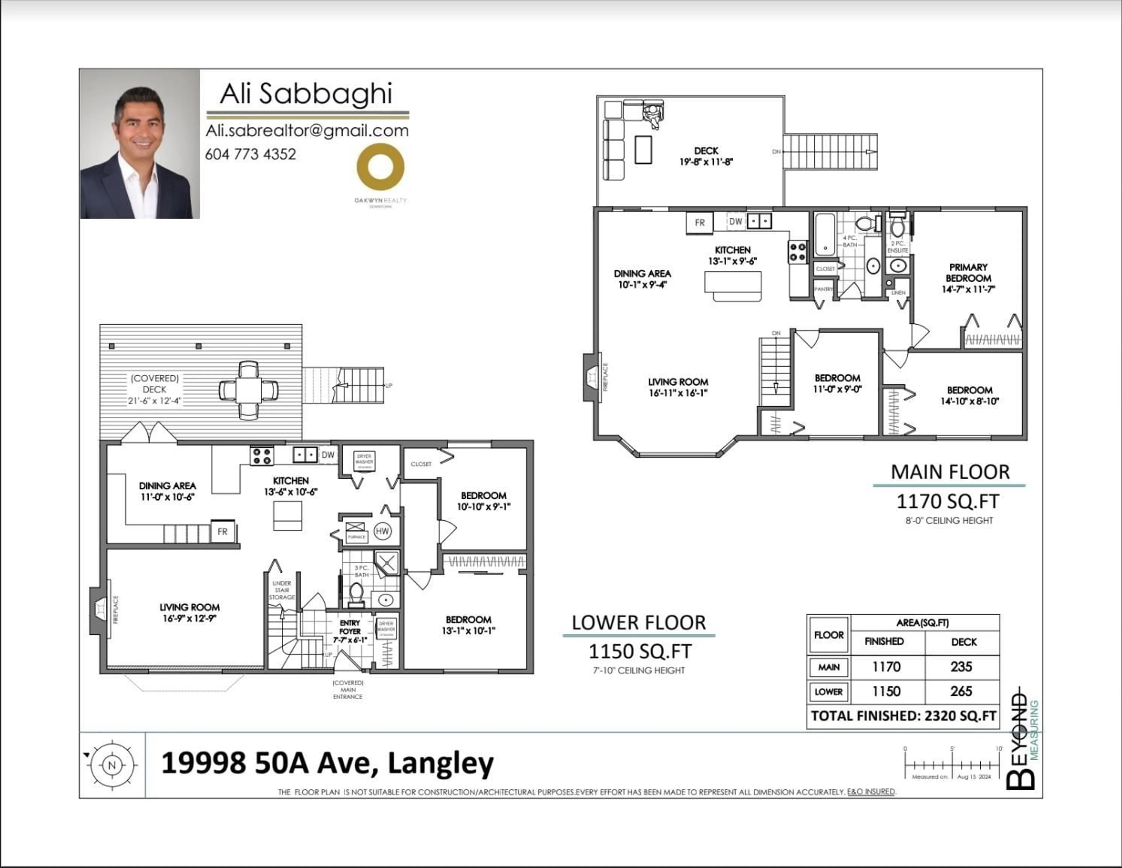 Floor plan for 19998 50A AVENUE, Langley British Columbia V3A6S1