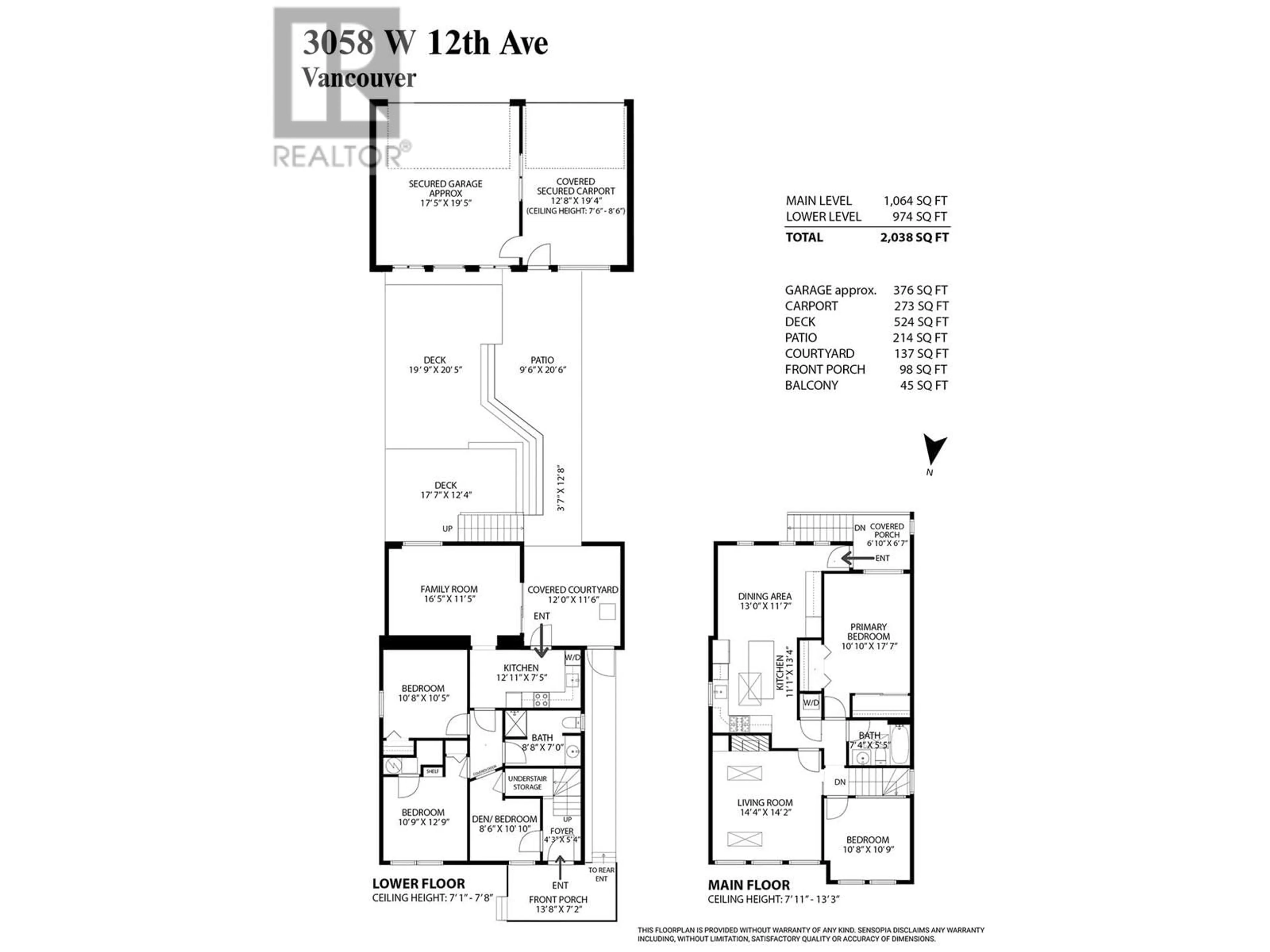 Floor plan for 3058 W 12TH AVENUE, Vancouver British Columbia V6K2R5