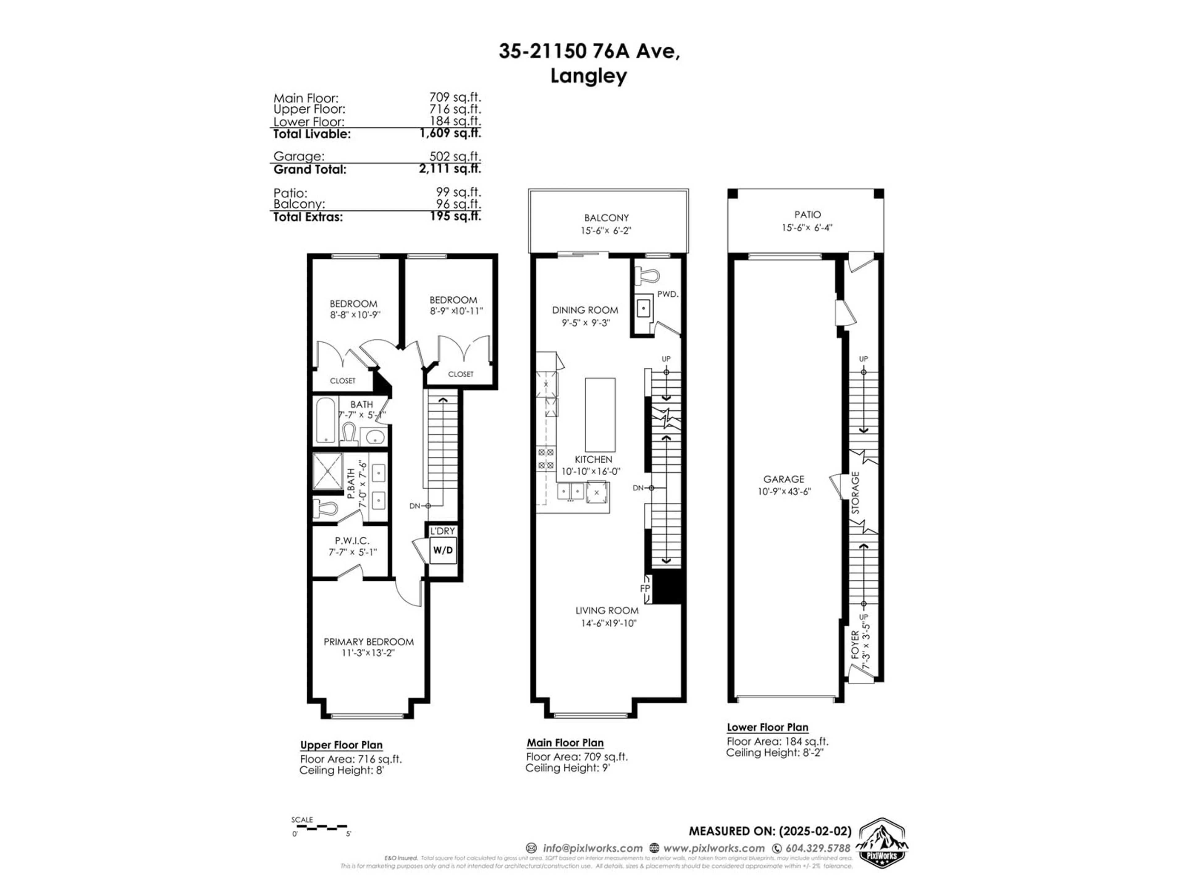 Floor plan for 35 21150 76A AVENUE, Langley British Columbia V2Y0V9