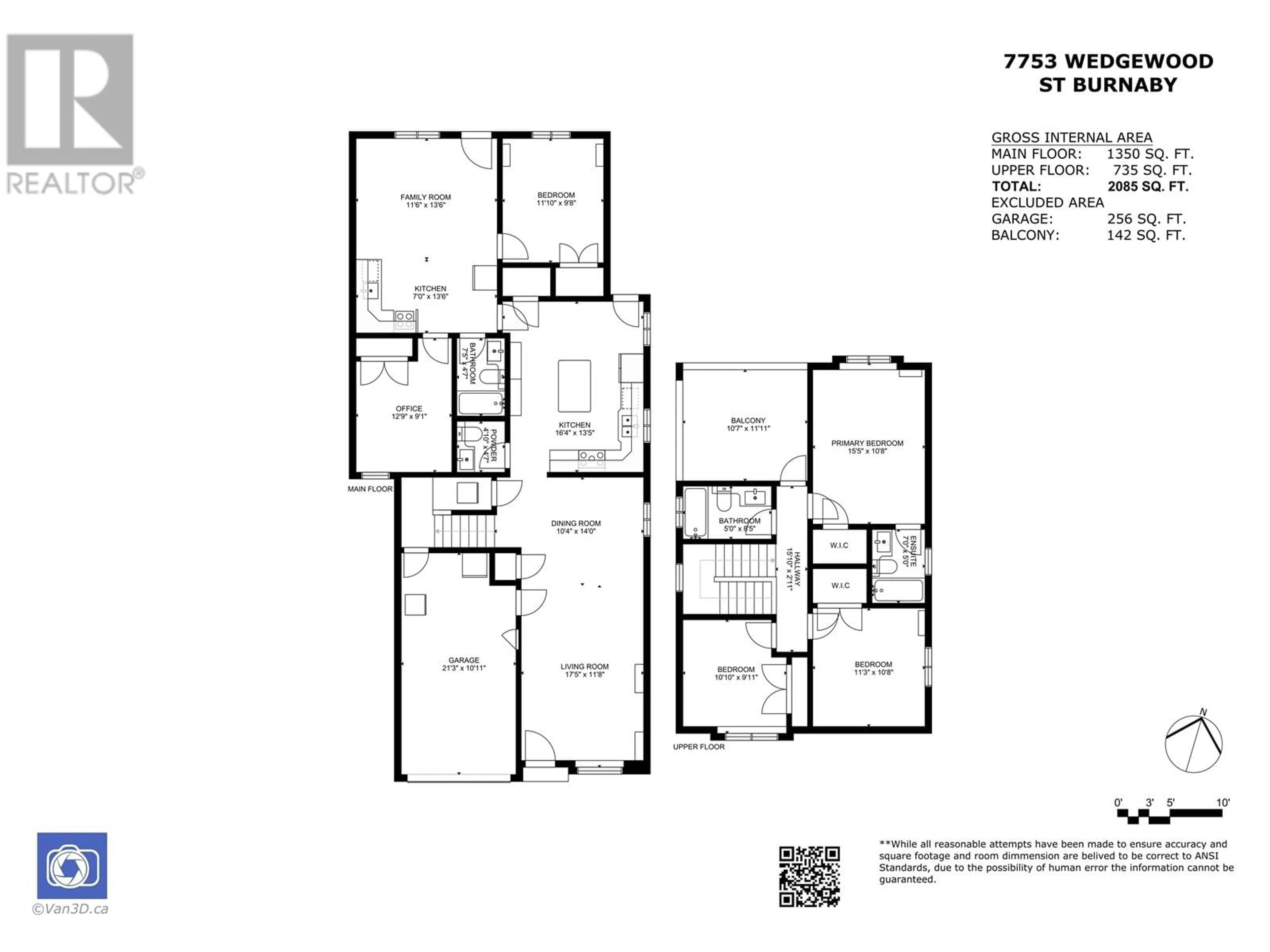 Floor plan for 7753 WEDGEWOOD STREET, Burnaby British Columbia V5E2E5