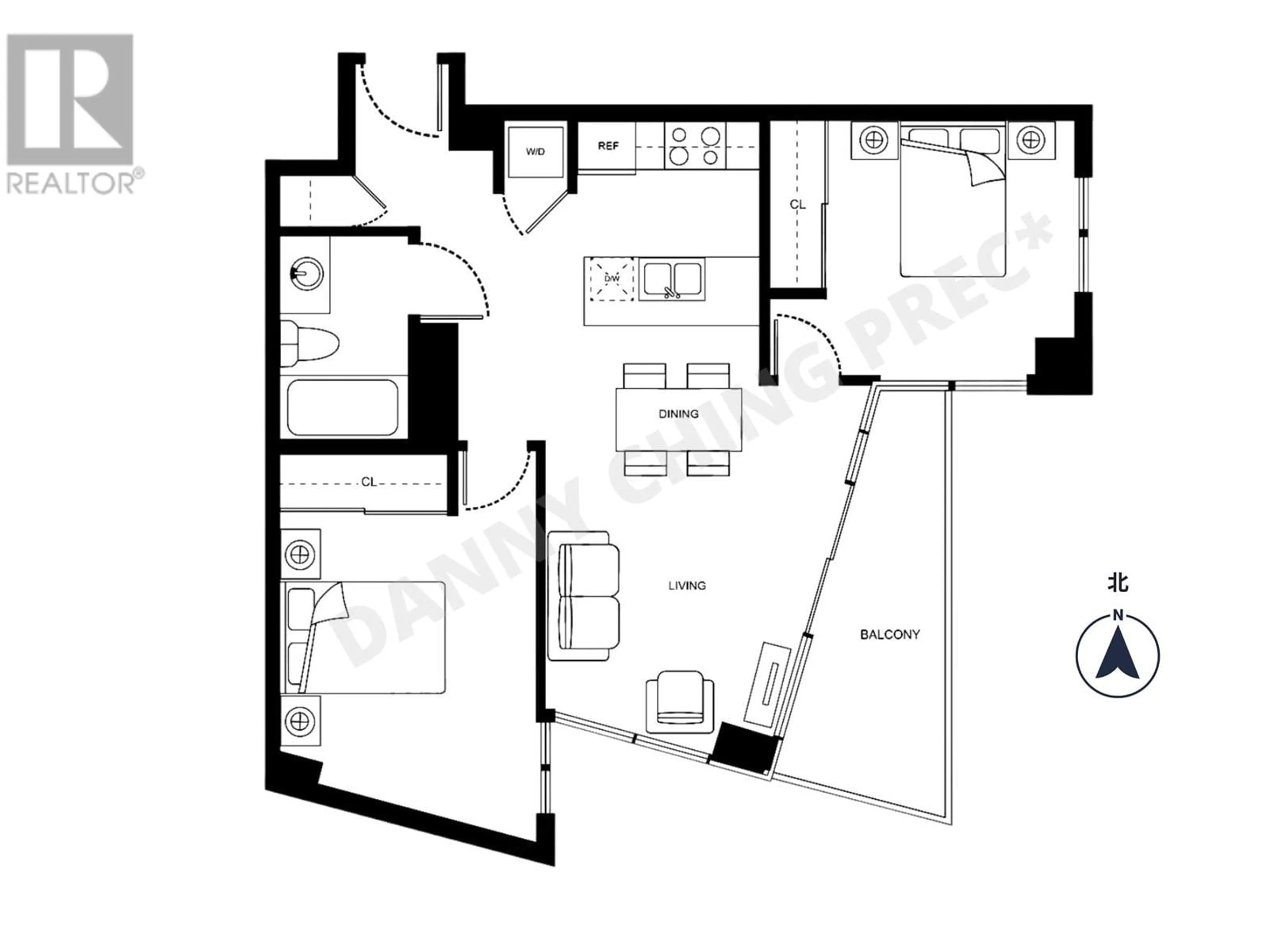 Floor plan for 1802 488 SW MARINE DRIVE, Vancouver British Columbia V5X0C6