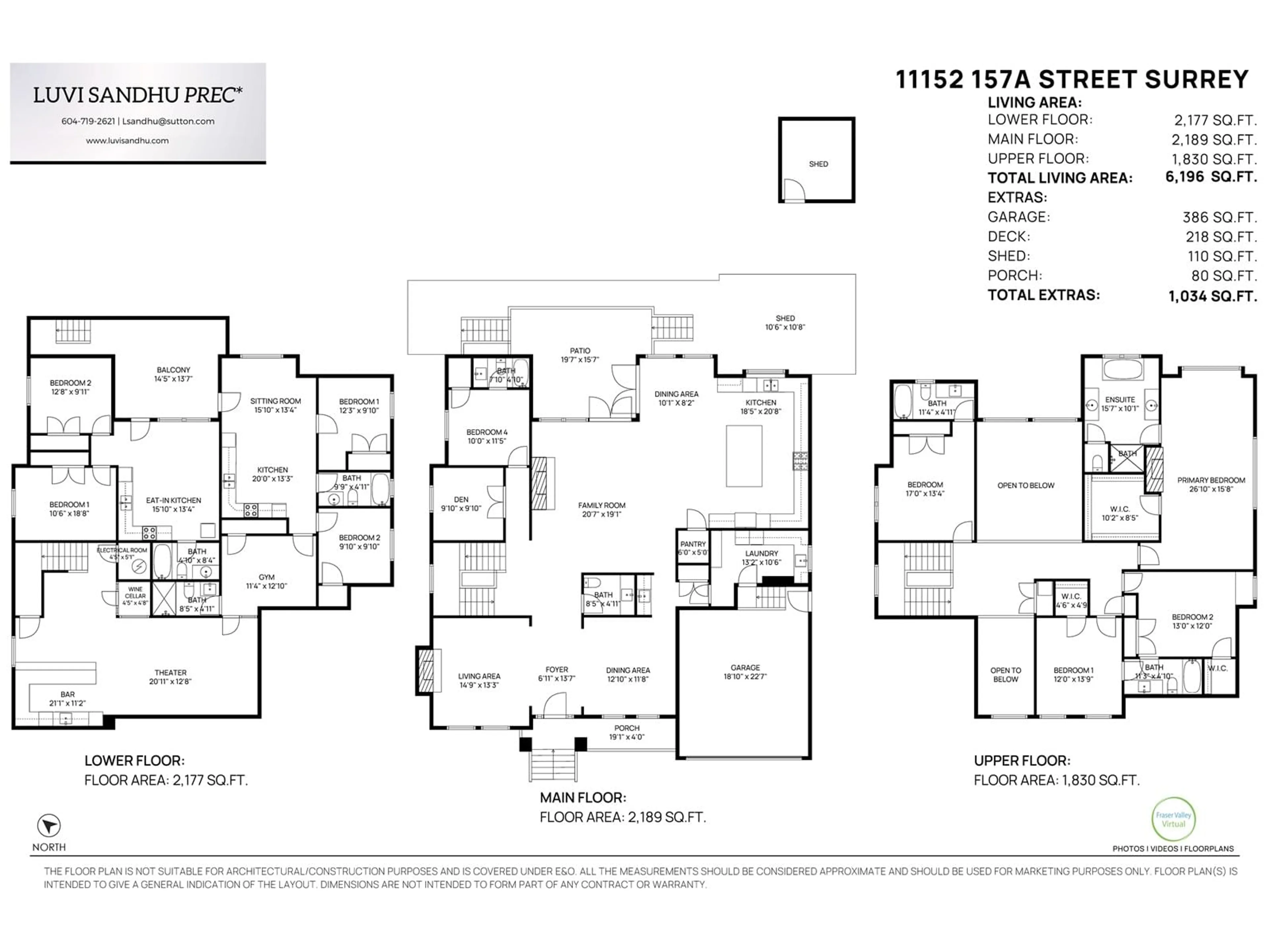 Floor plan for 11152 157A STREET, Surrey British Columbia V4N4X1