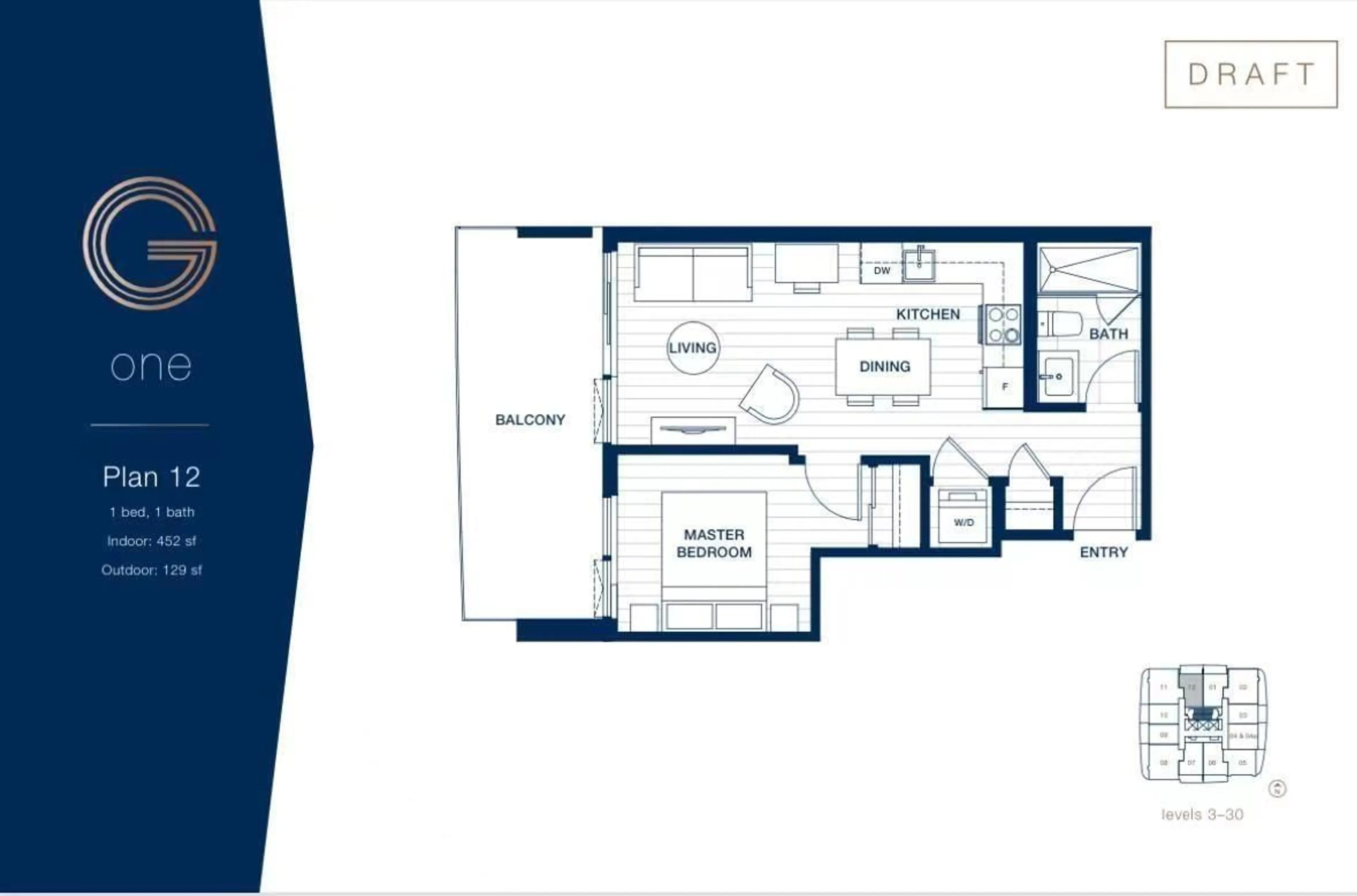 Floor plan for 2212 13685 102 AVENUE, Surrey British Columbia V3T1N7