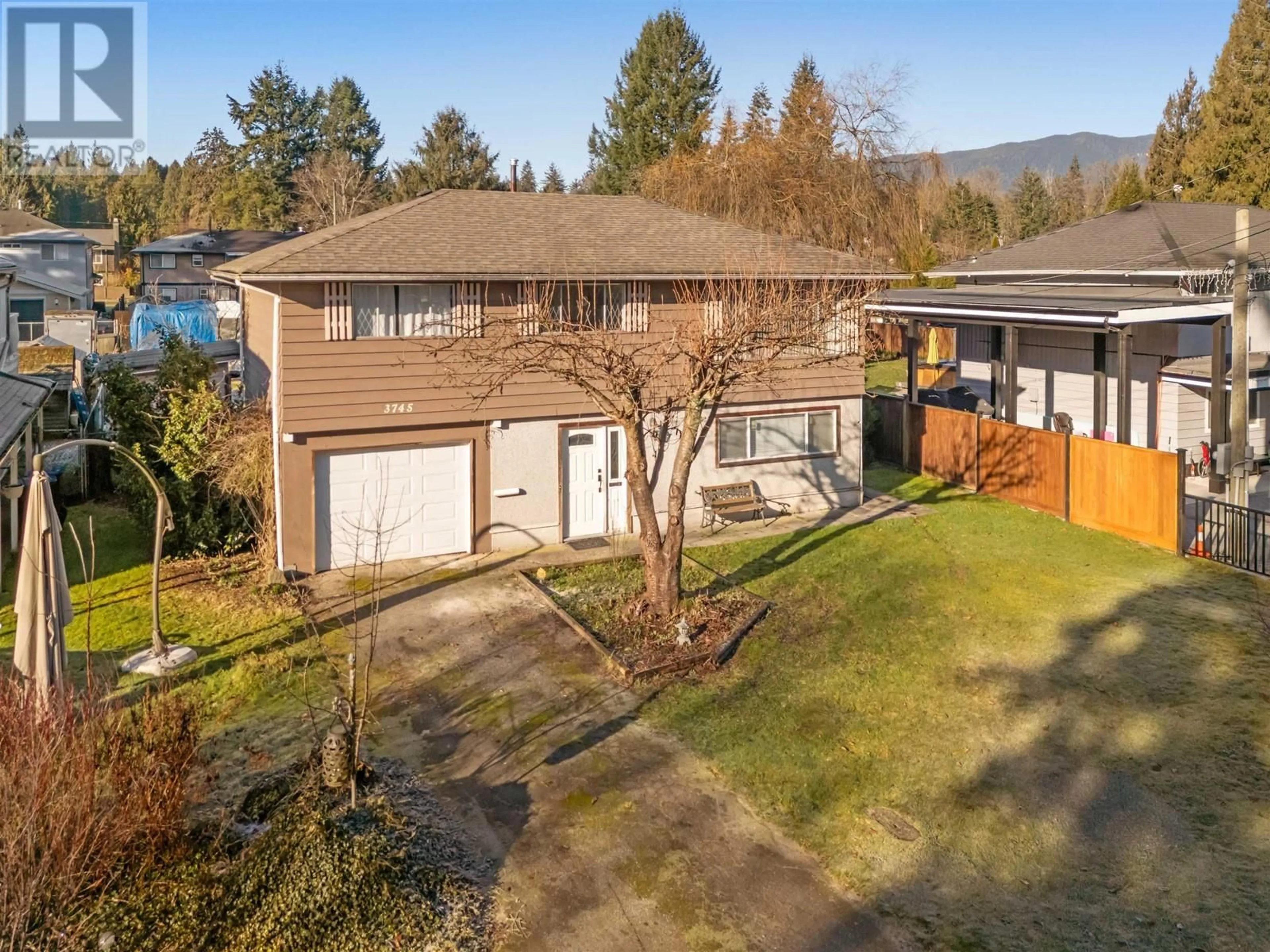 A pic from outside/outdoor area/front of a property/back of a property/a pic from drone, water/lake/river/ocean view for 3745 CEDAR DRIVE, Port Coquitlam British Columbia V3B3E1