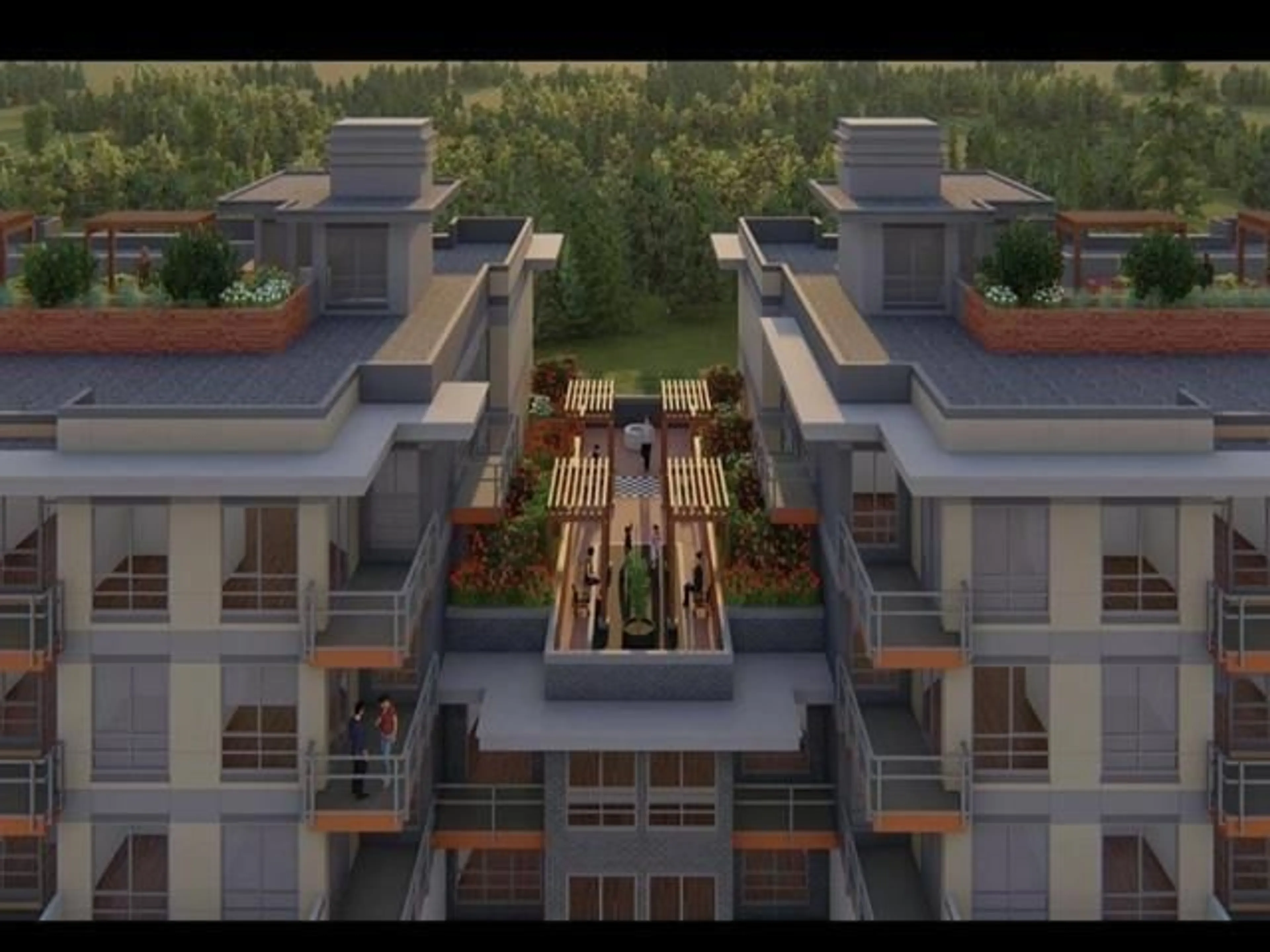 Patio, city buildings view from balcony for 309 10661 137A STREET, Surrey British Columbia V3T4J7