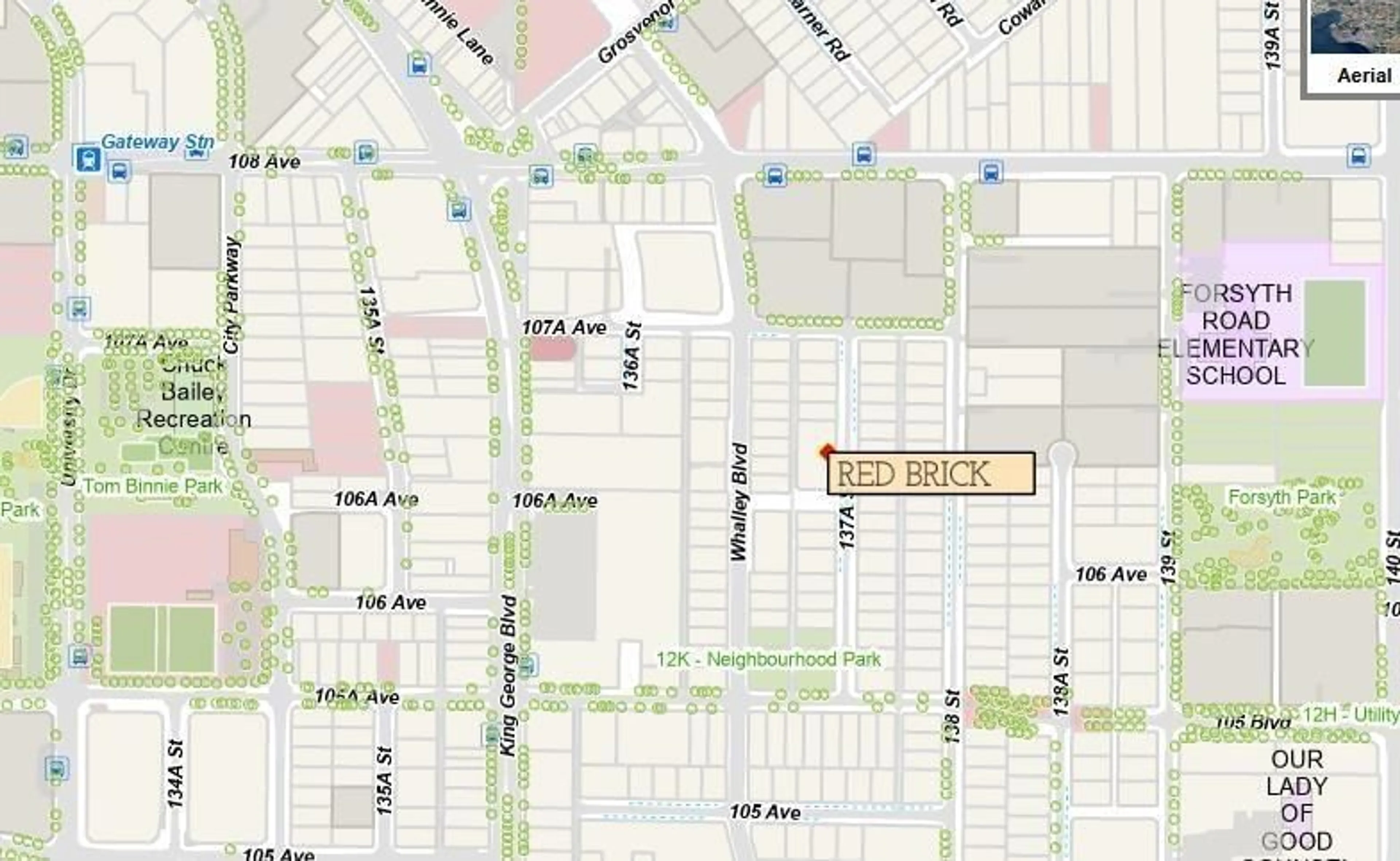 Picture of a map for 309 10661 137A STREET, Surrey British Columbia V3T4J7