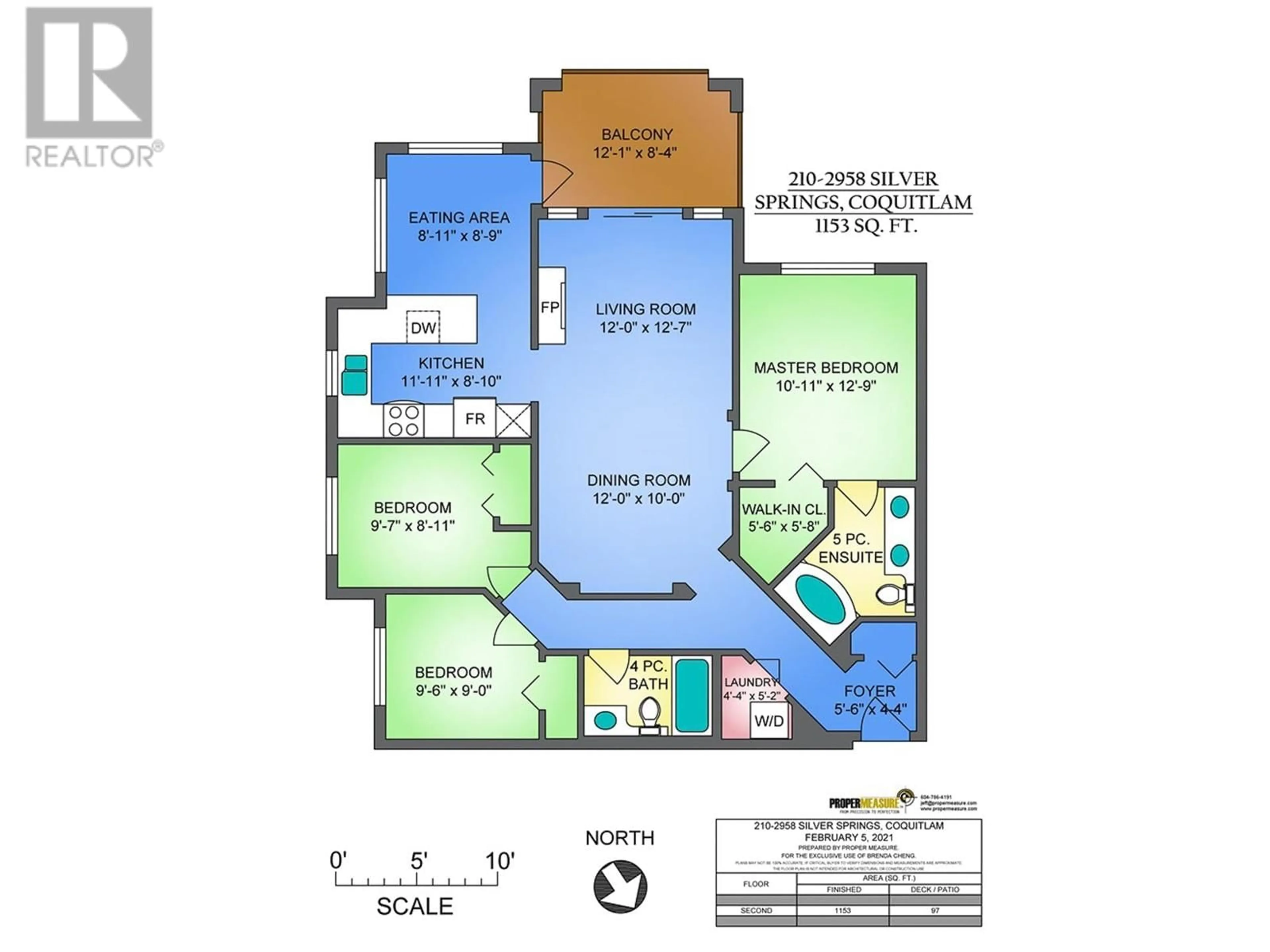 Floor plan for 210 2958 SILVER SPRINGS BOULEVARD, Coquitlam British Columbia V3E3R9